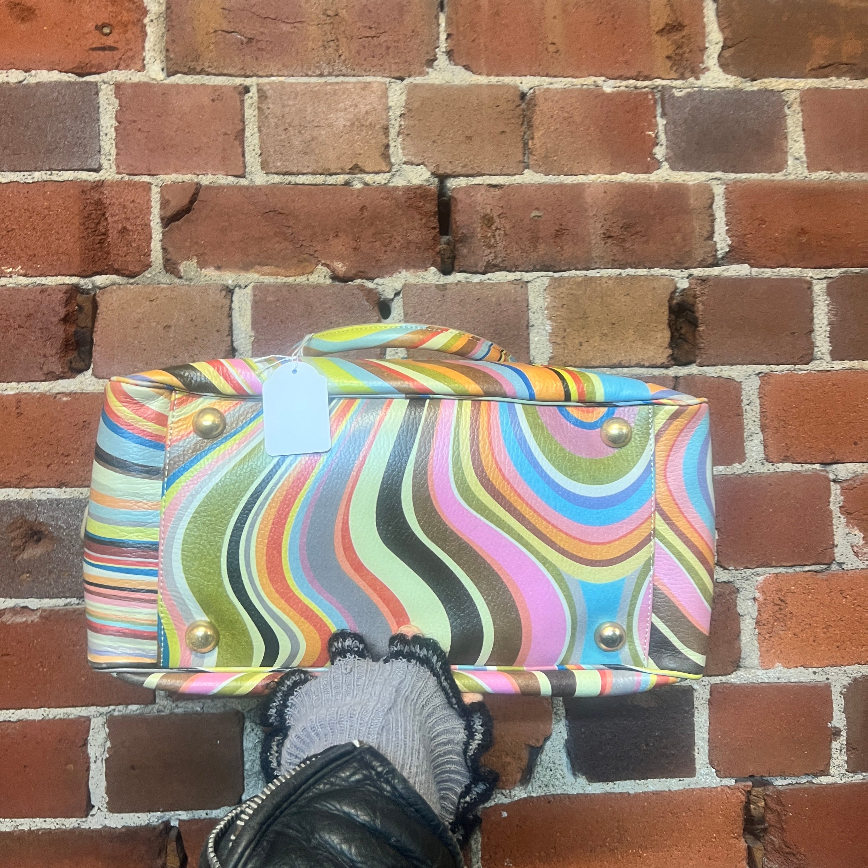 PAUL SMITH marble leather handbag