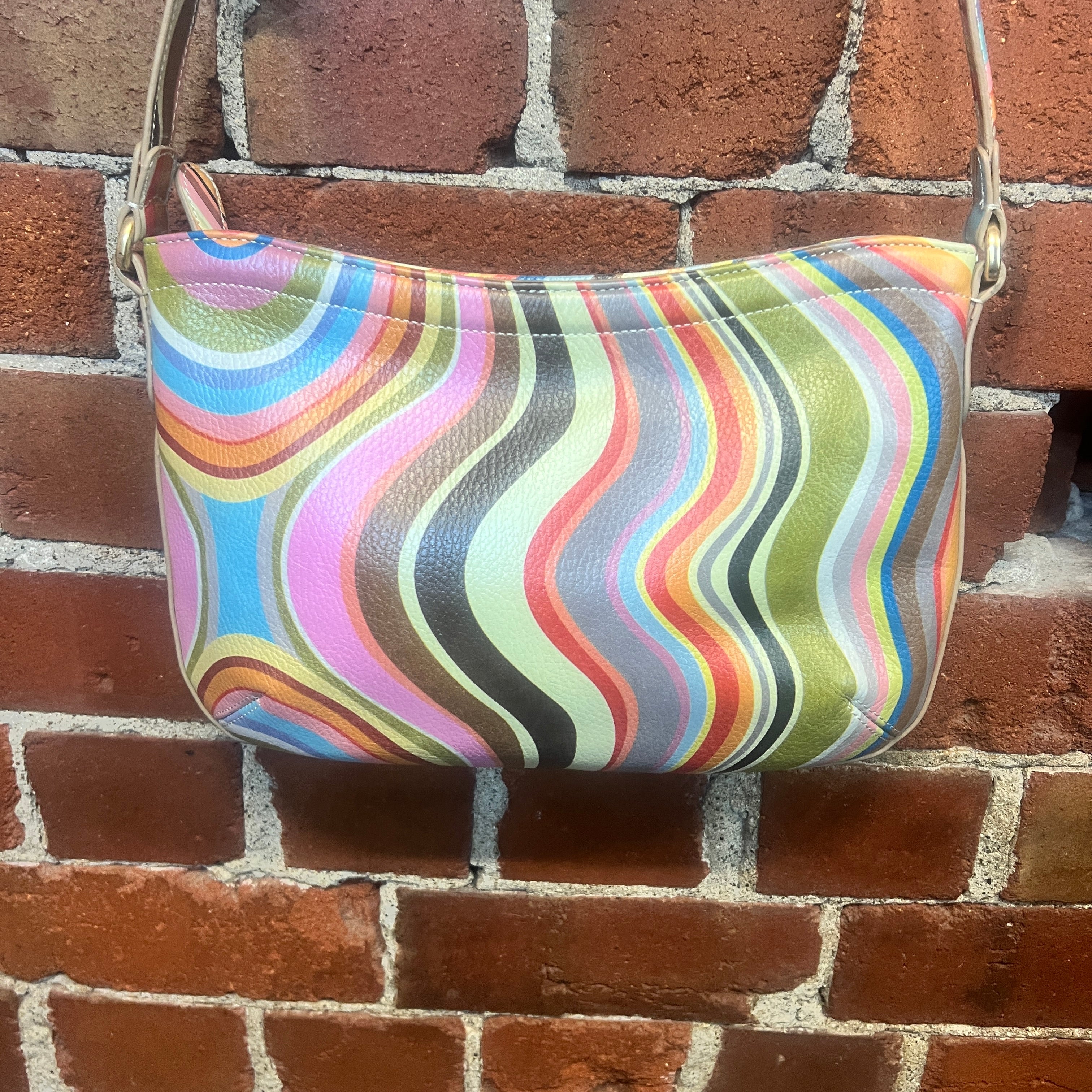 PAUL SMITH marble leather handbag