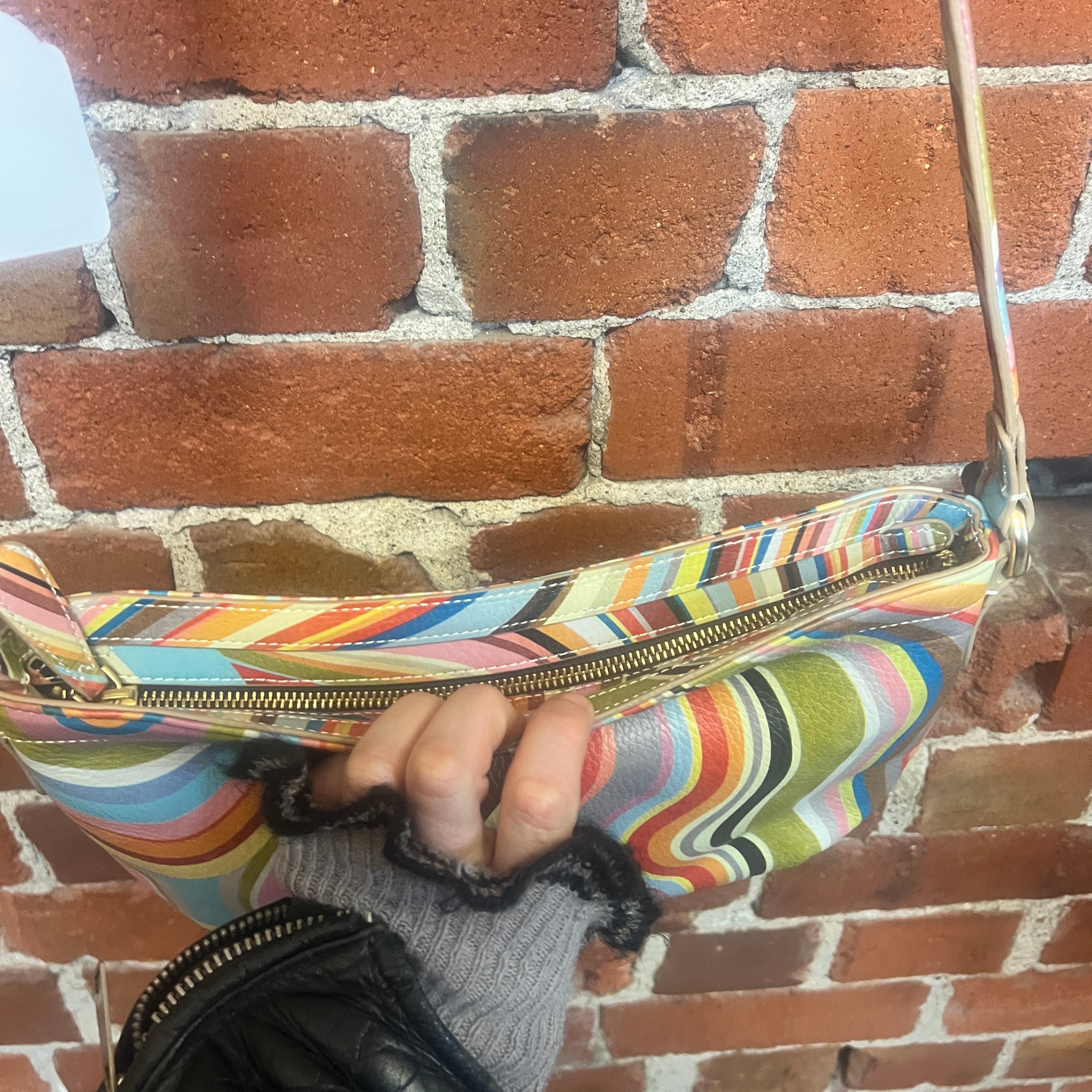 PAUL SMITH marble leather handbag