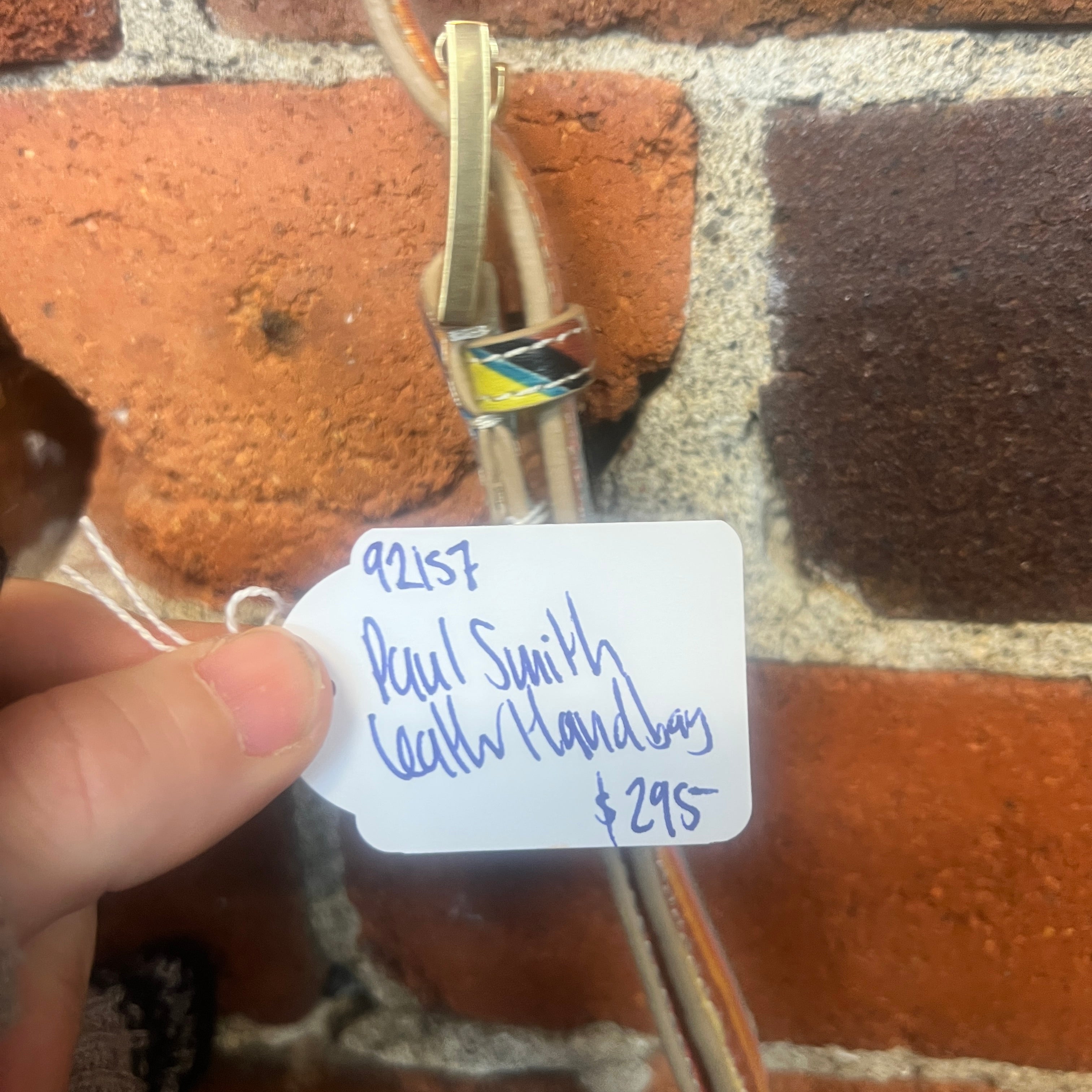 PAUL SMITH marble leather handbag