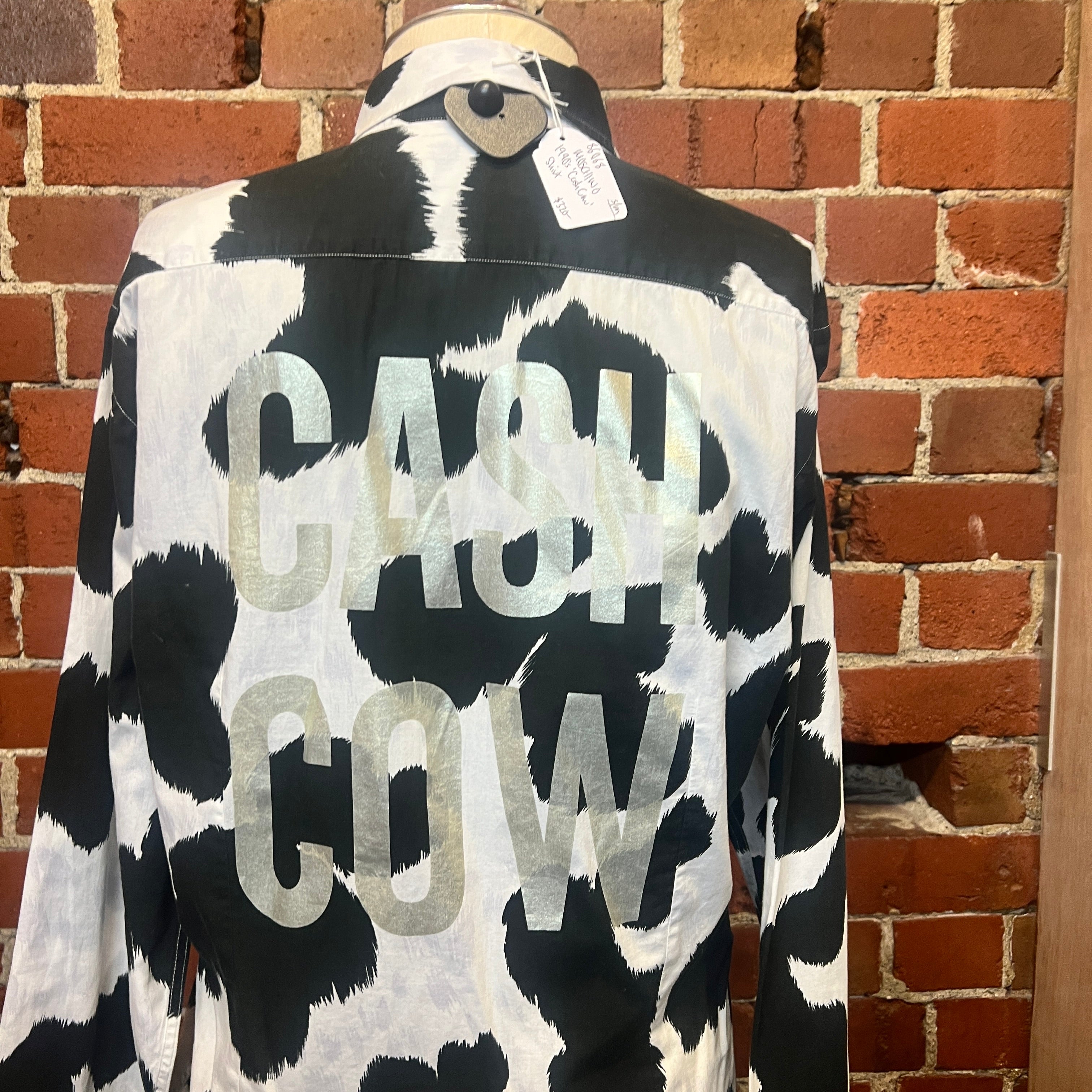 MOSCHINO 1990'S CASH COW shirt