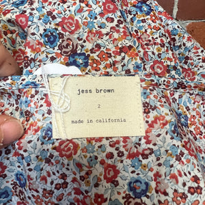 JESS BROWN USA designer floral dress