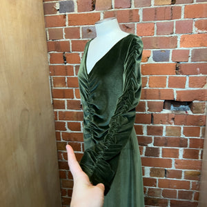 KATE SYLVESTER velvet evening gown