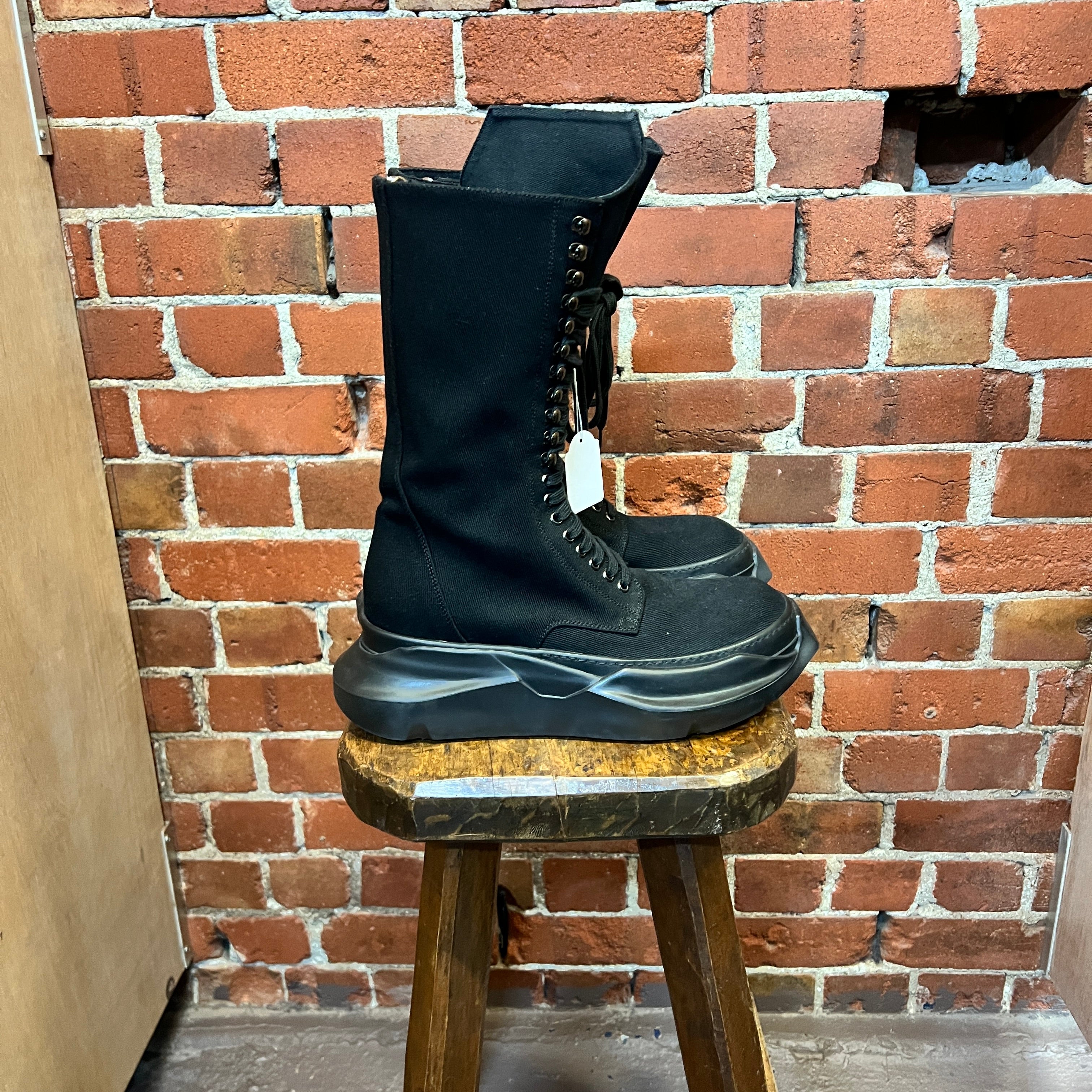 RICK OWENS combat boots 42