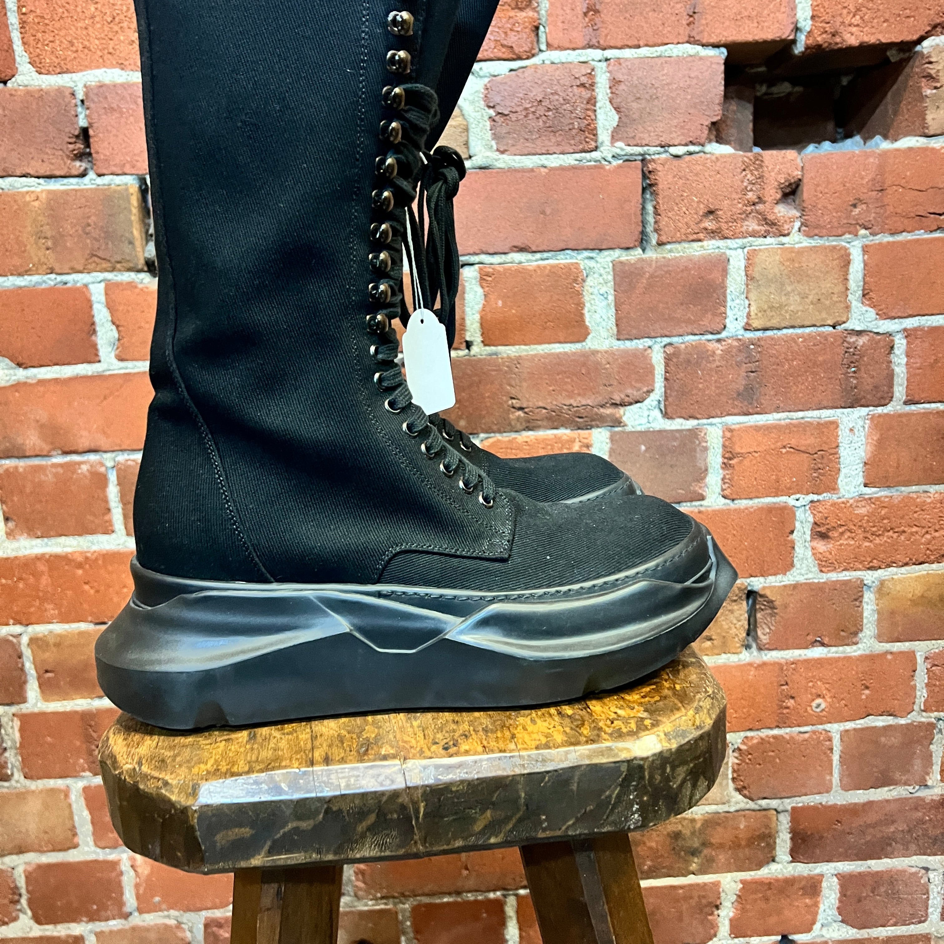 RICK OWENS combat boots 42