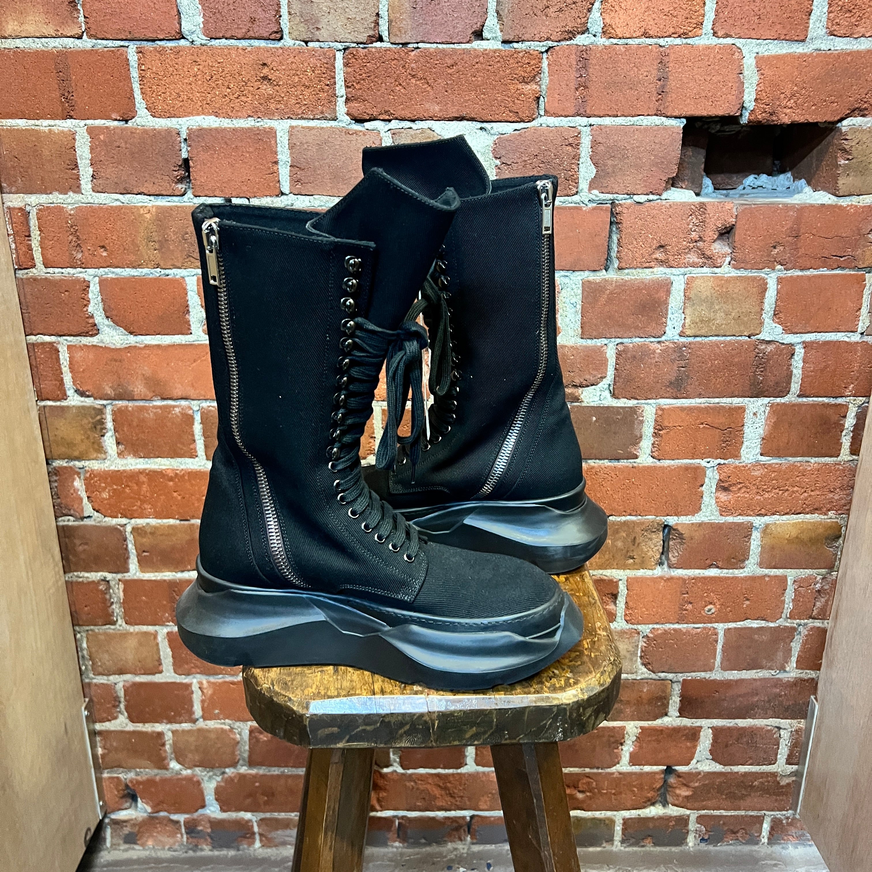 RICK OWENS combat boots 42