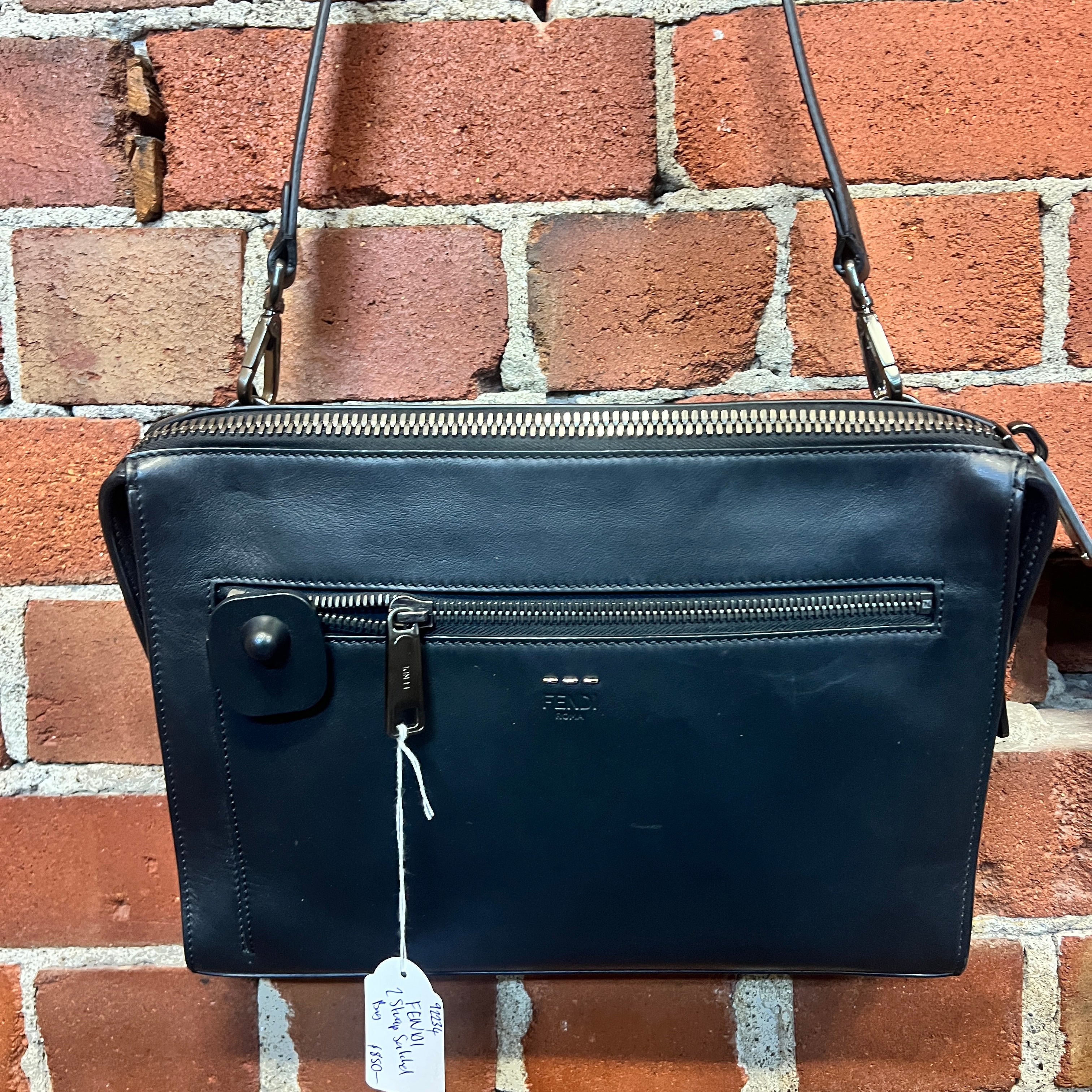 FENDI satchel leather bag