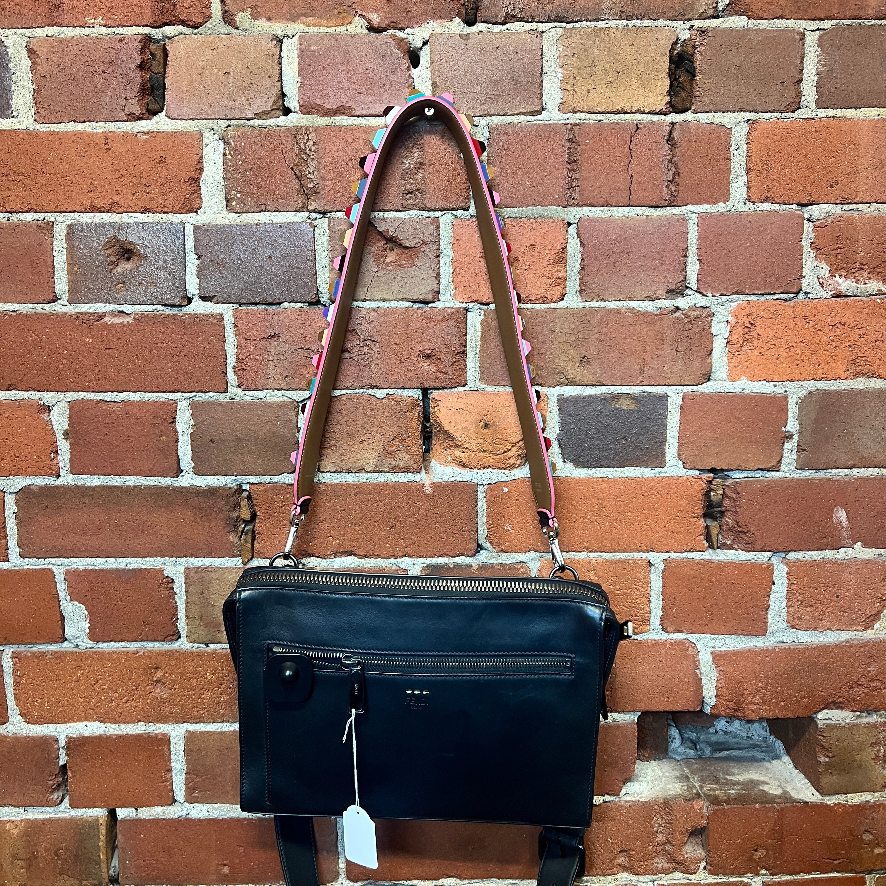 FENDI satchel leather bag