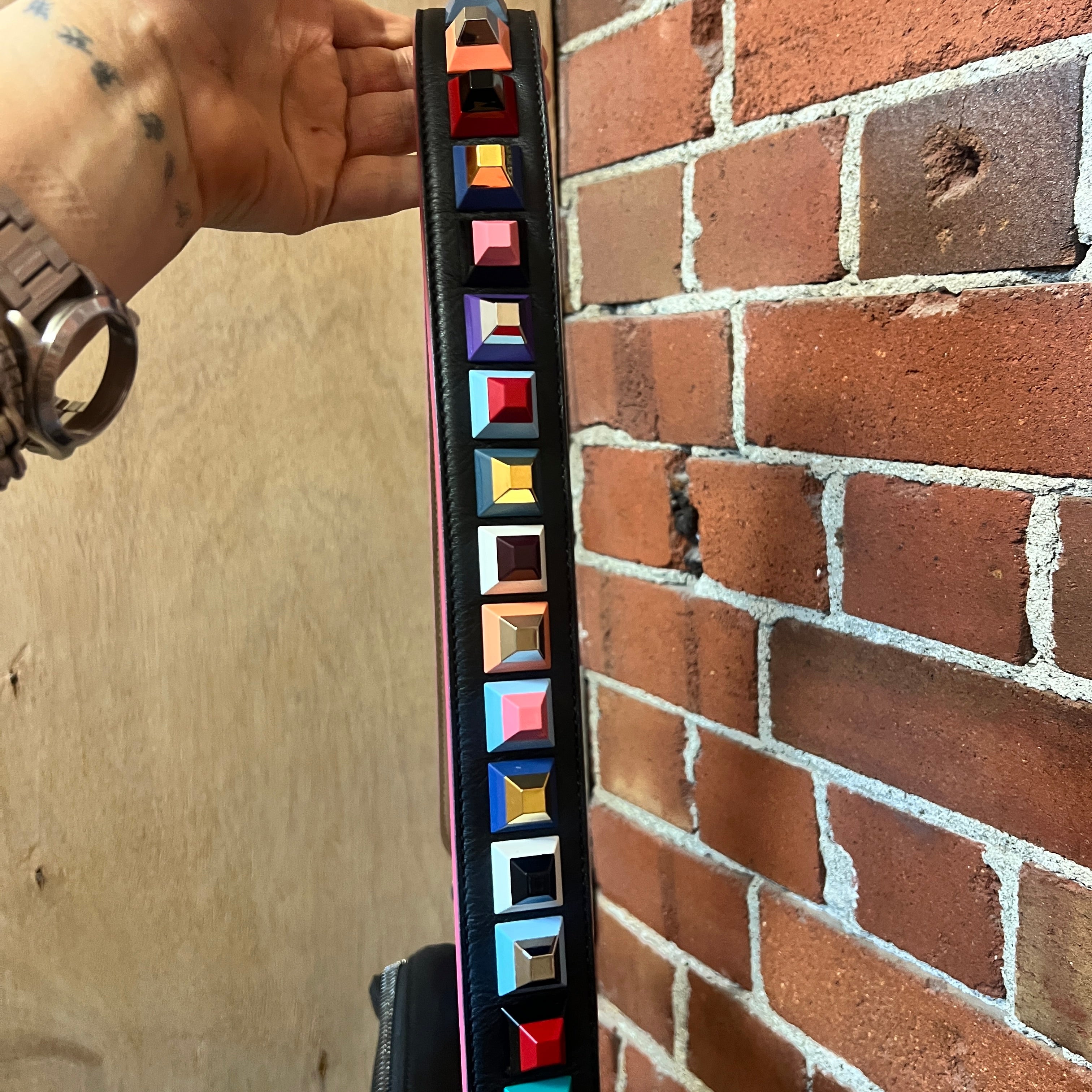 FENDI satchel leather bag