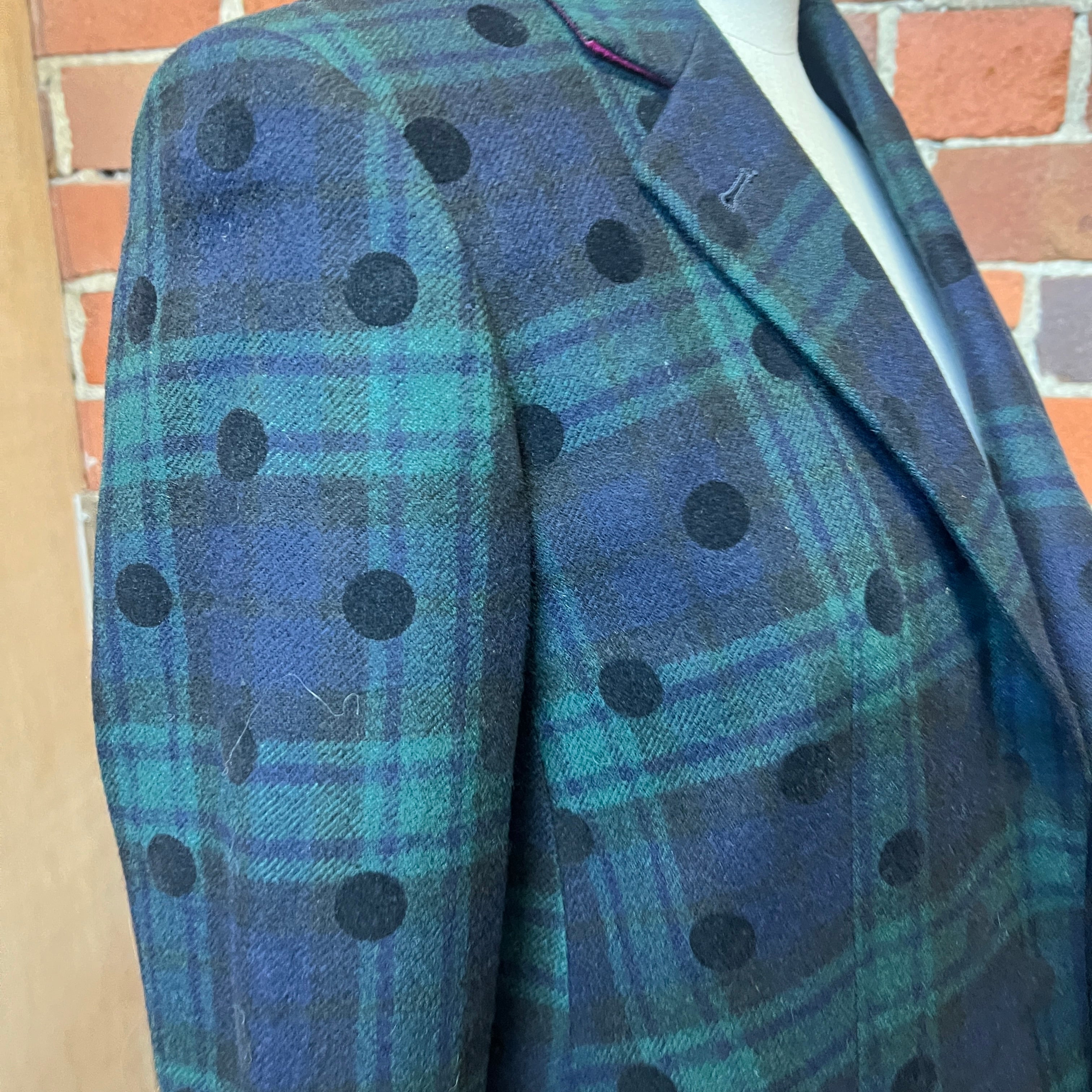PAUL SMITH tartan wool coat