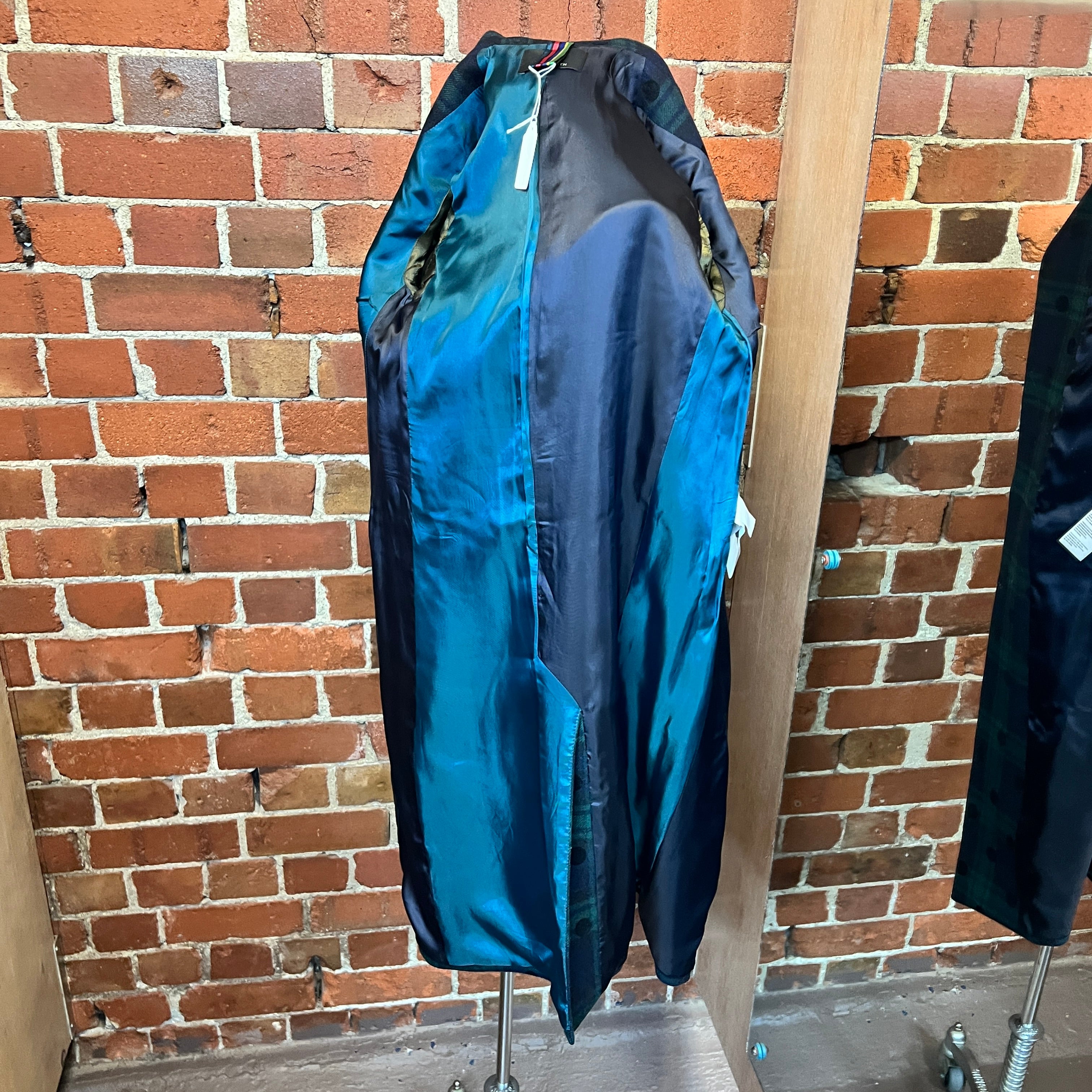 PAUL SMITH tartan wool coat