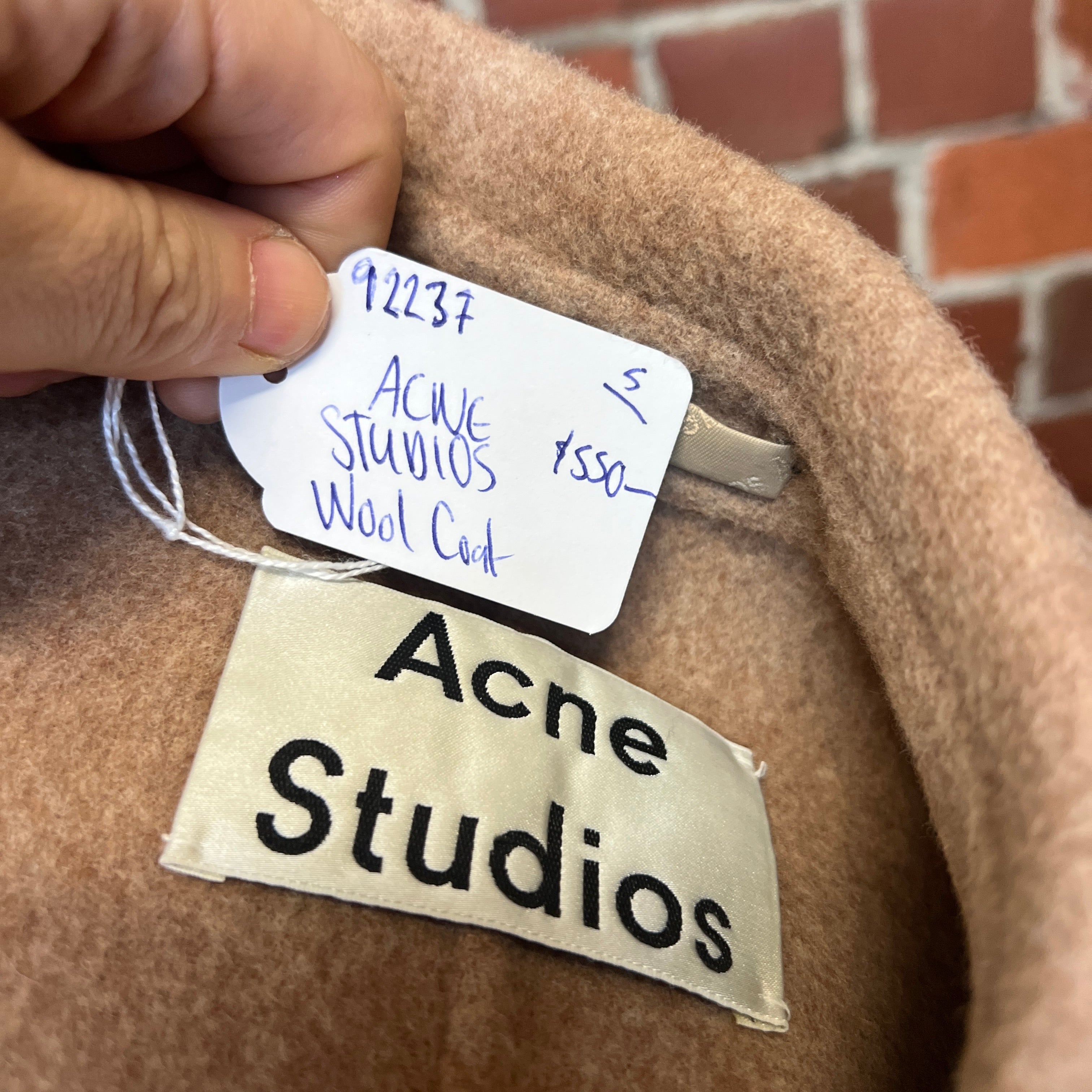 ACNE STUDIOS wool coat