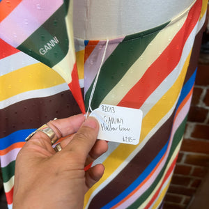 GANNI striped halter dress Wellington Hunters and Collectors GANNI striped halter dress Wellington Hunters and Collectors