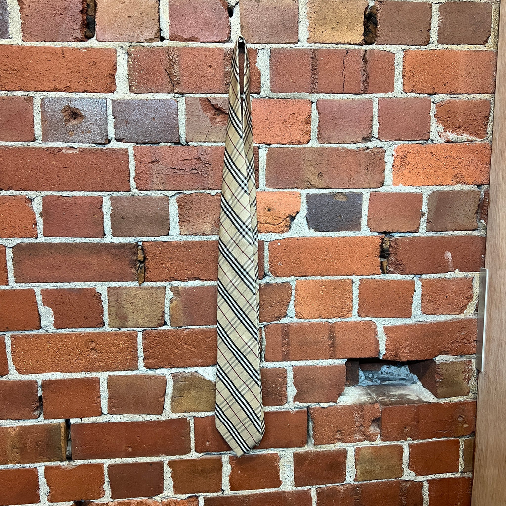 BURBERRY silk nova check tie