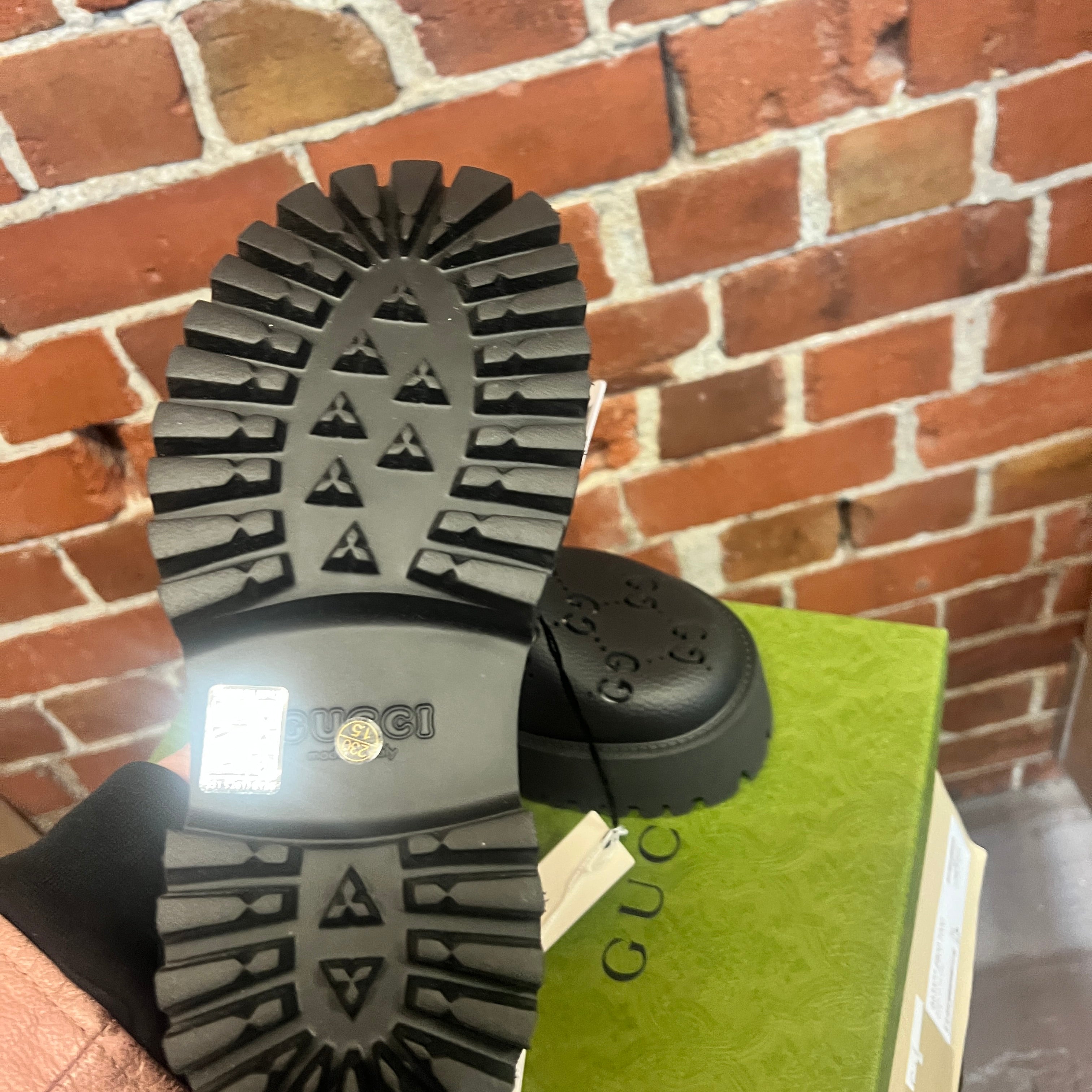 GUCCI rubber mules 36