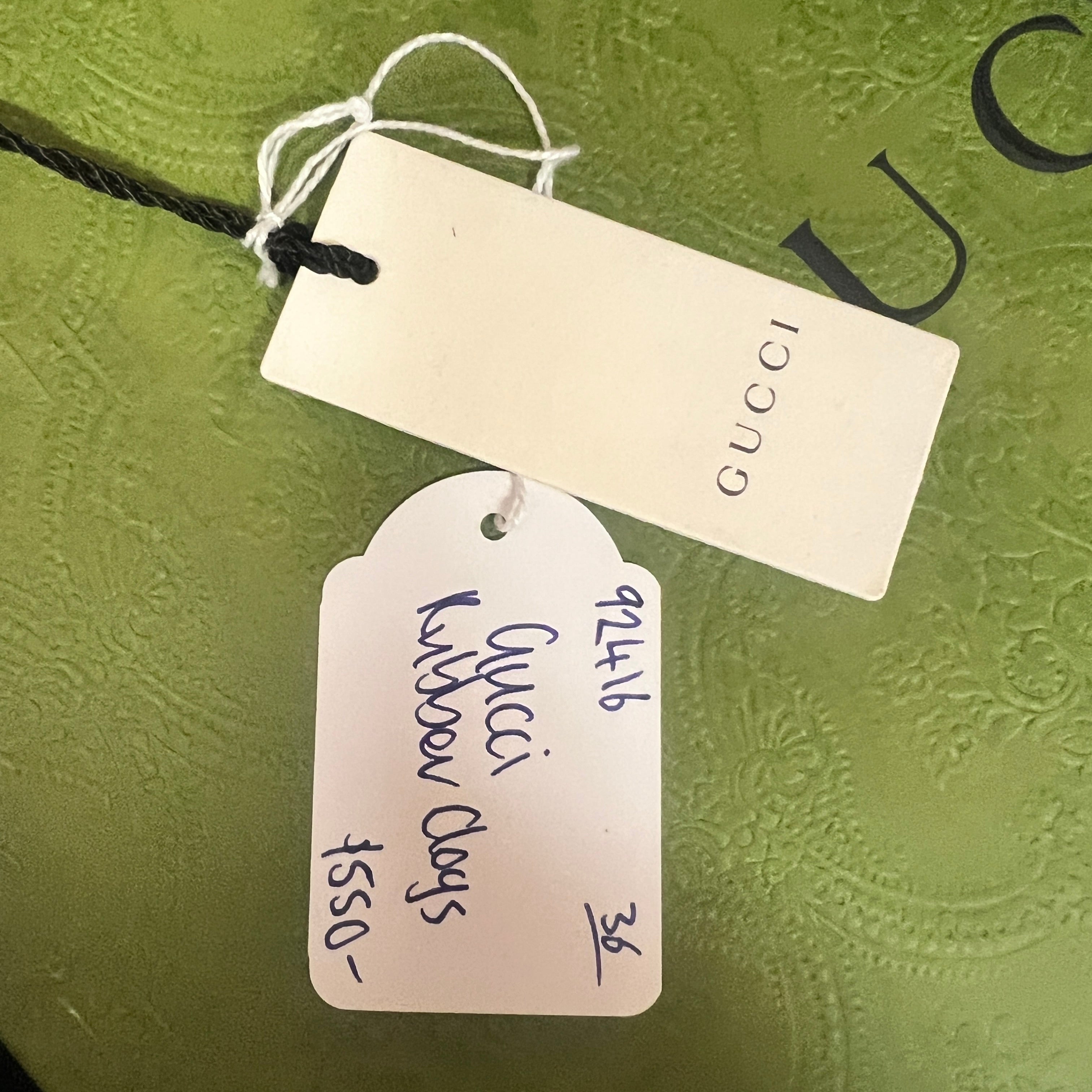 GUCCI rubber mules 36