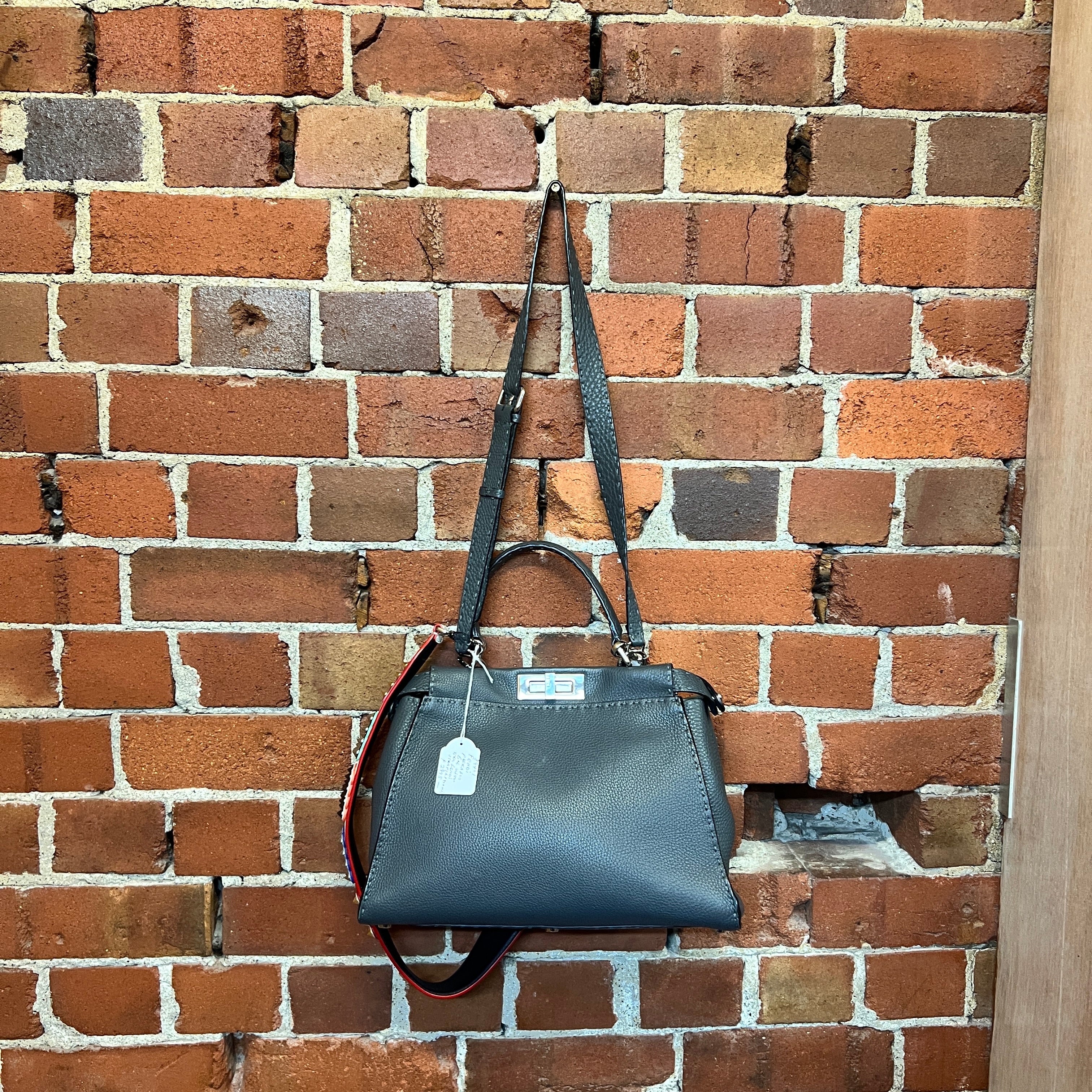 FENDI Peekaboo leather handbag