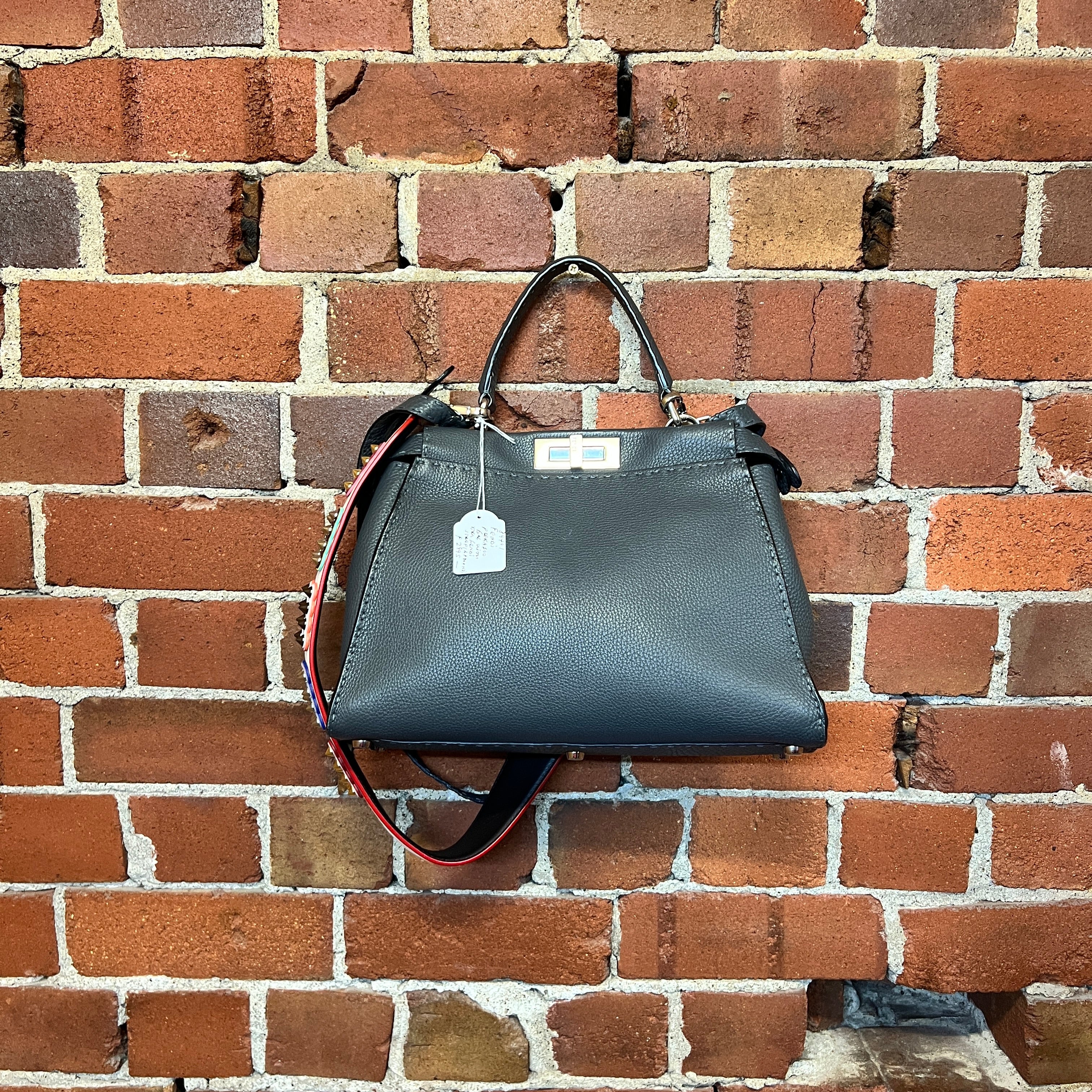 FENDI Peekaboo leather handbag