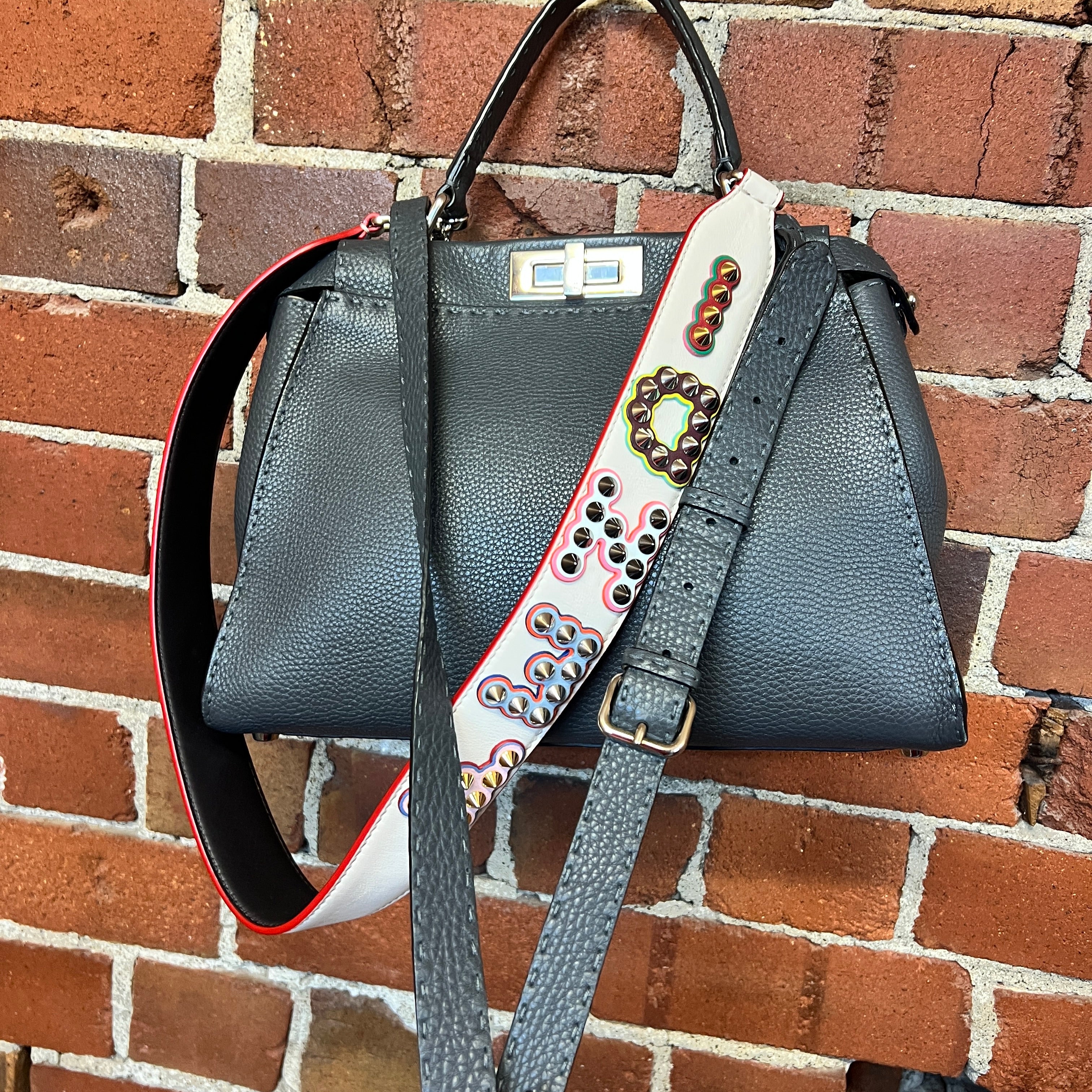 FENDI Peekaboo leather handbag