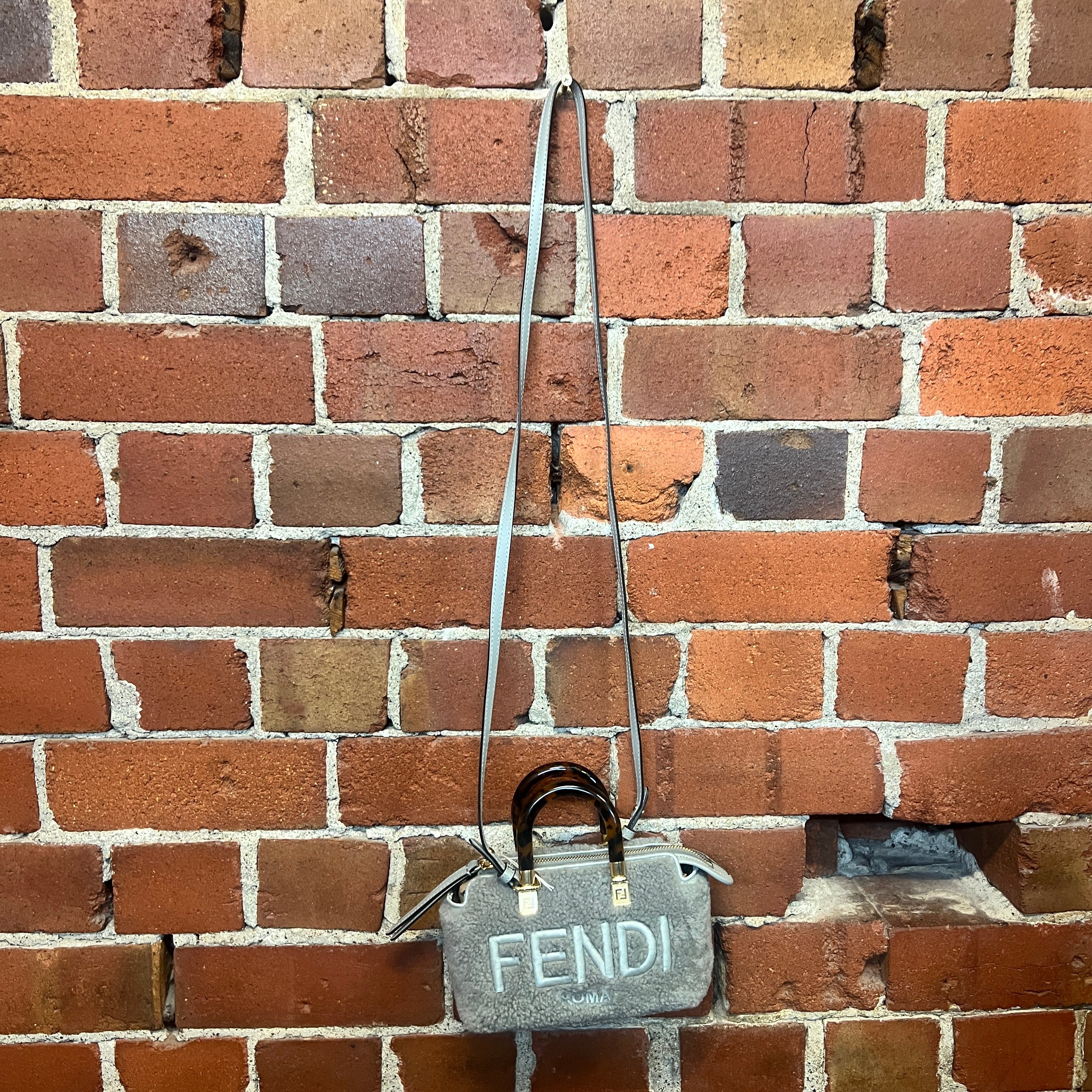FENDI shearling handbag