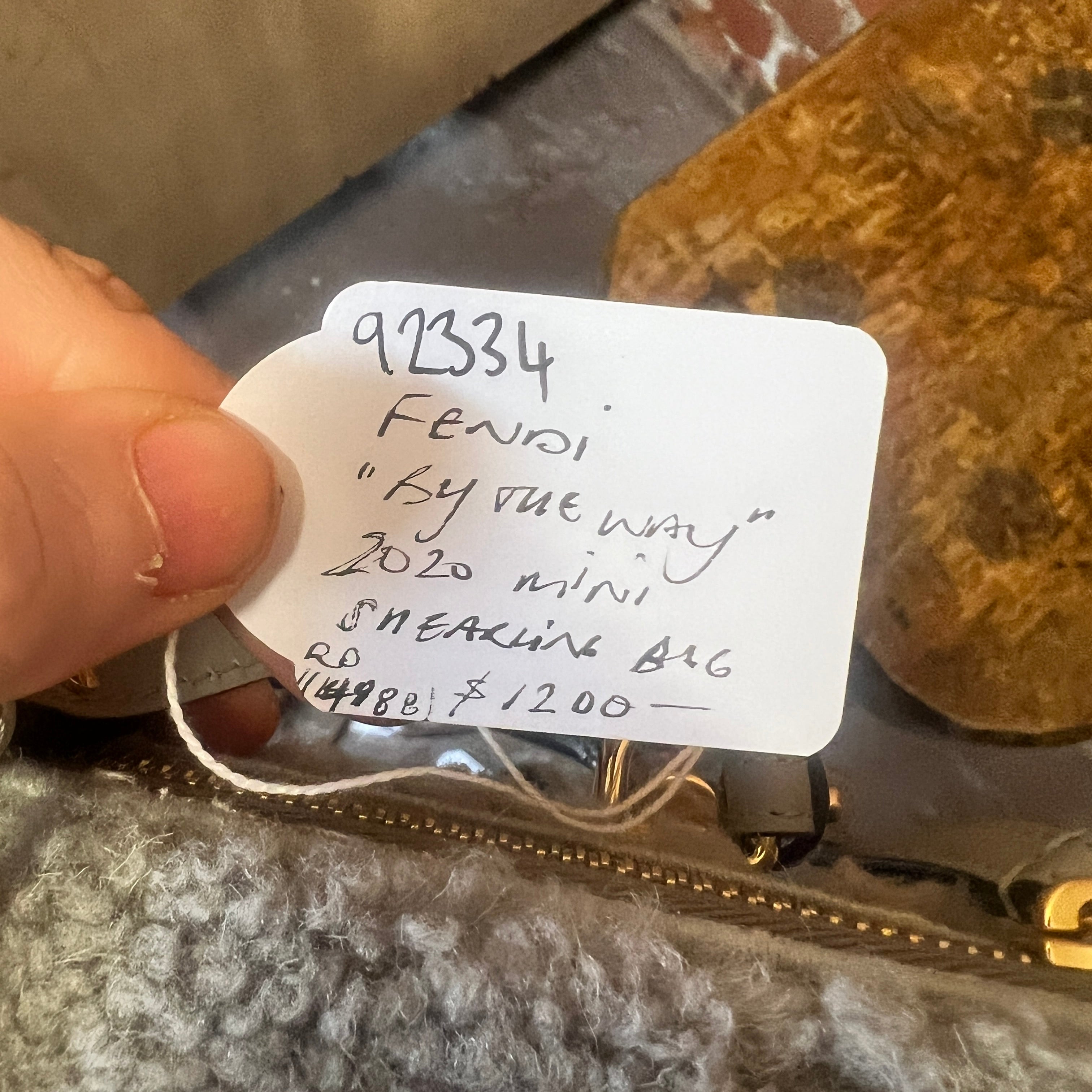 FENDI shearling handbag