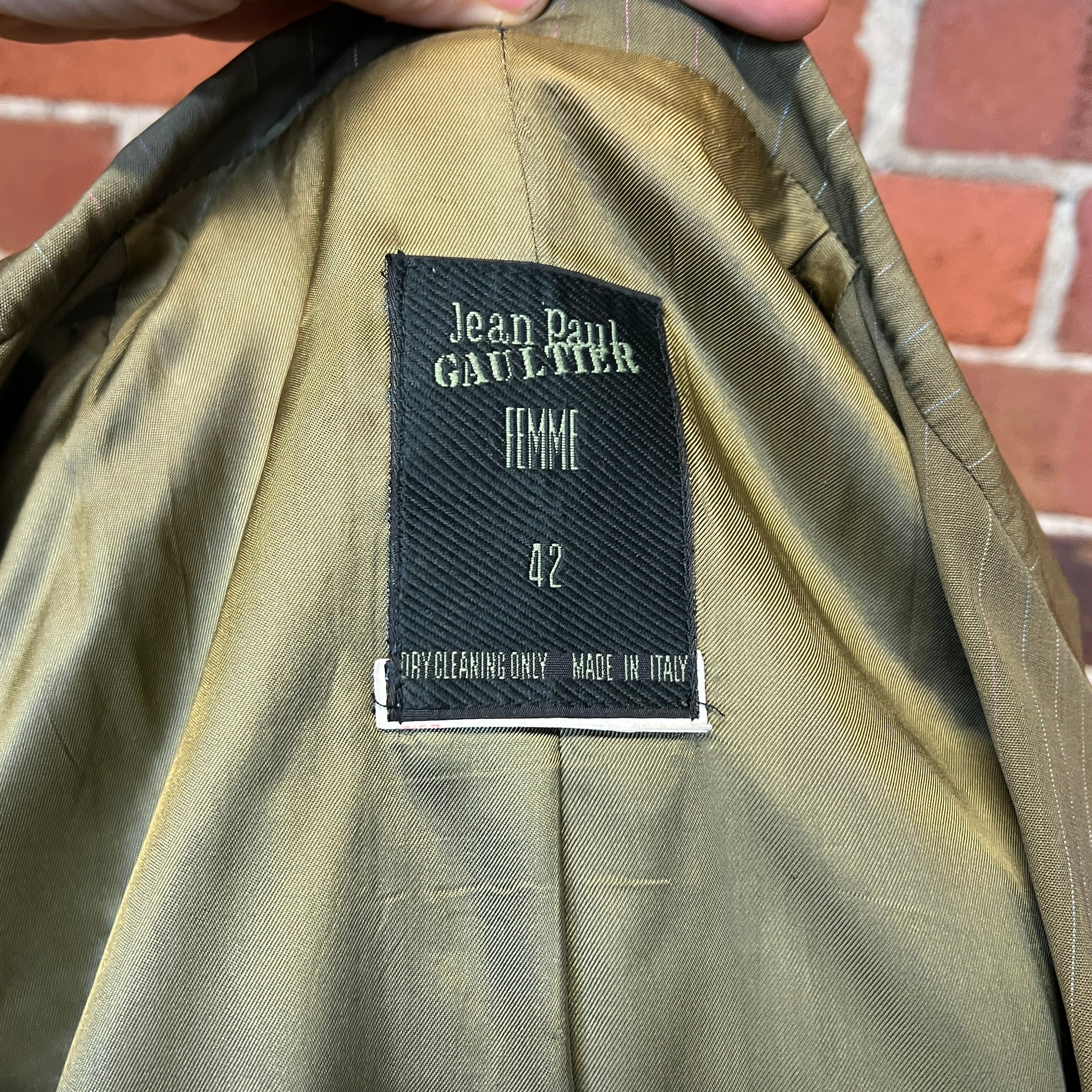 JEAN PAUL GAULTIER 1990s pinstriped jacket