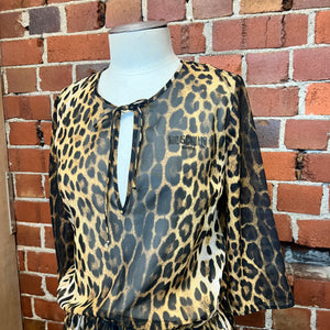 MOSCHINO Y2K leopard mini dress