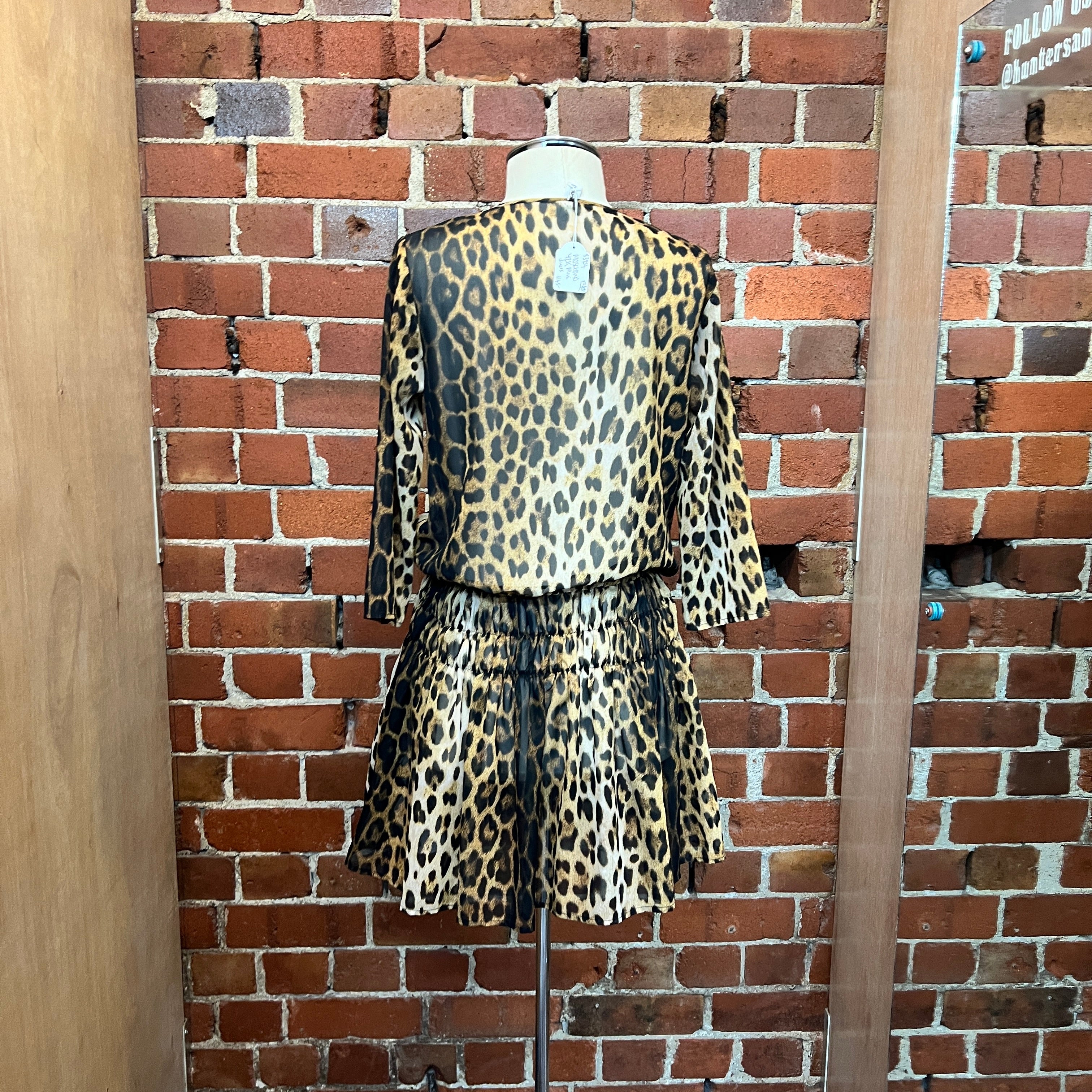 MOSCHINO Y2K leopard mini dress