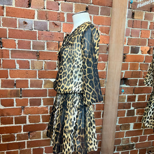 MOSCHINO Y2K leopard mini dress