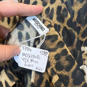 MOSCHINO Y2K leopard mini dress