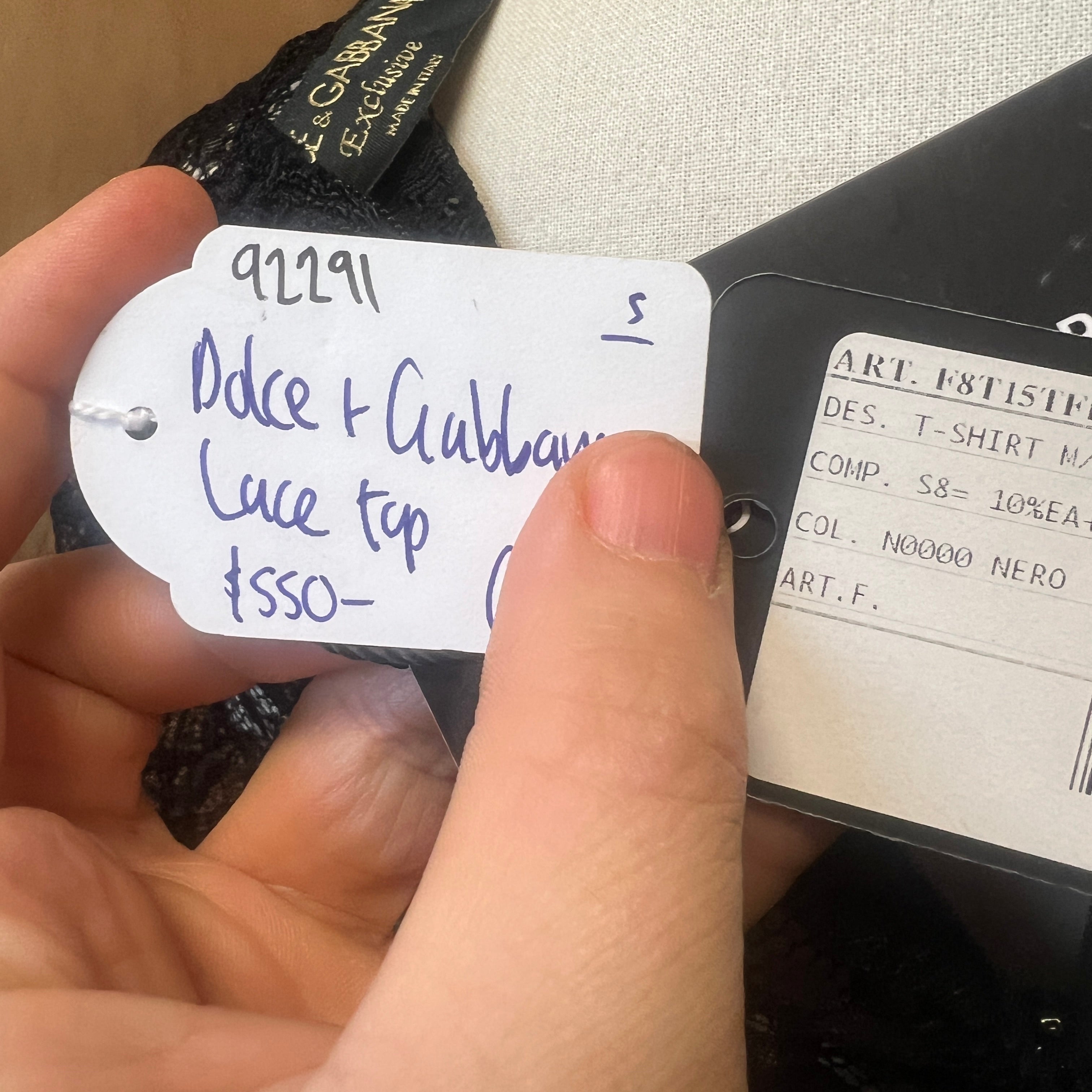 DOLCE AND GABBANA lace top