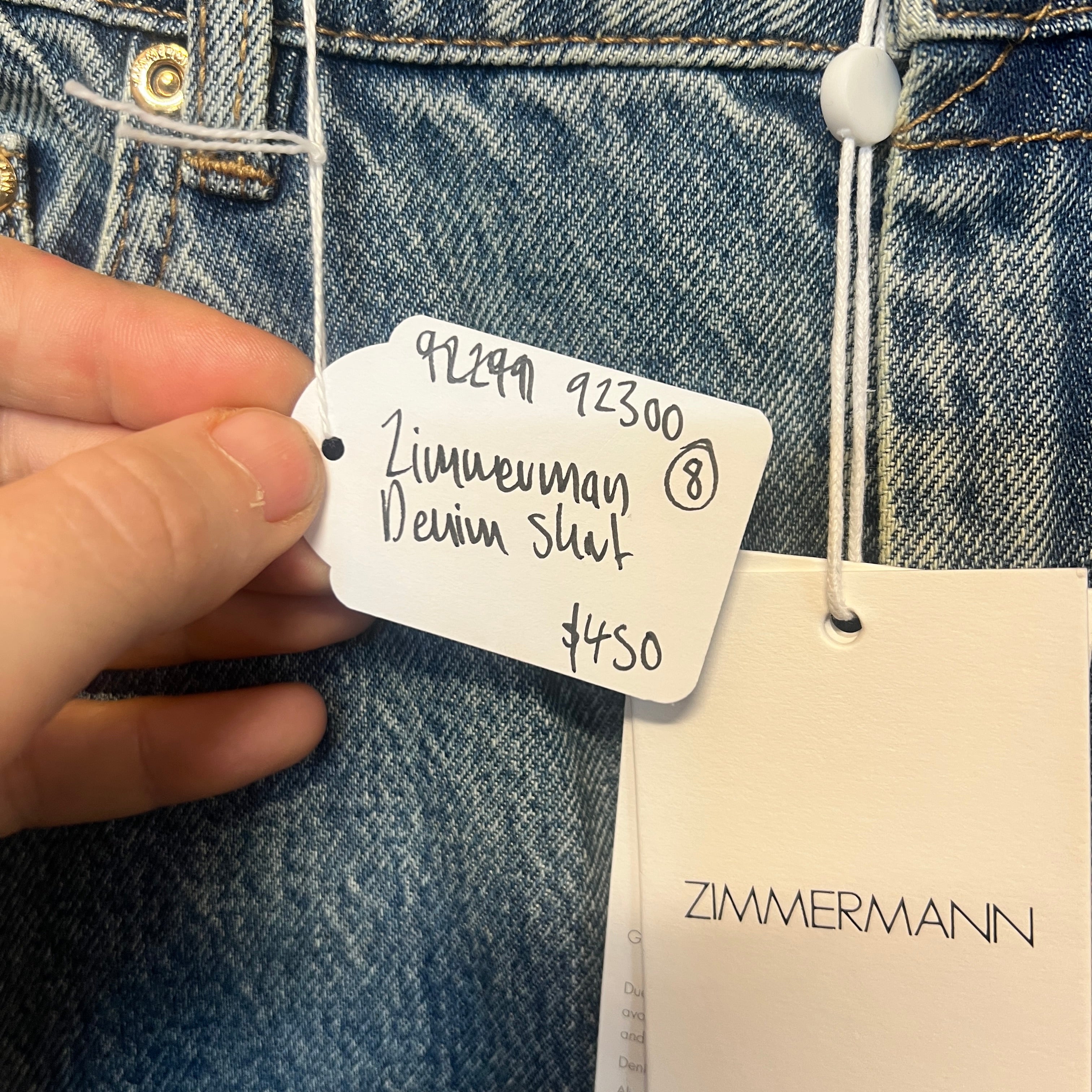 ZIMMERMAN denim skirt