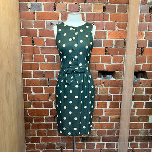 MOSCHINO 1980's polka dot linen dress