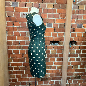 MOSCHINO 1980's polka dot linen dress