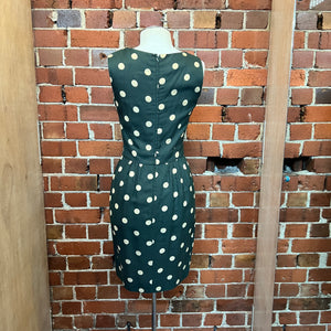 MOSCHINO 1980's polka dot linen dress