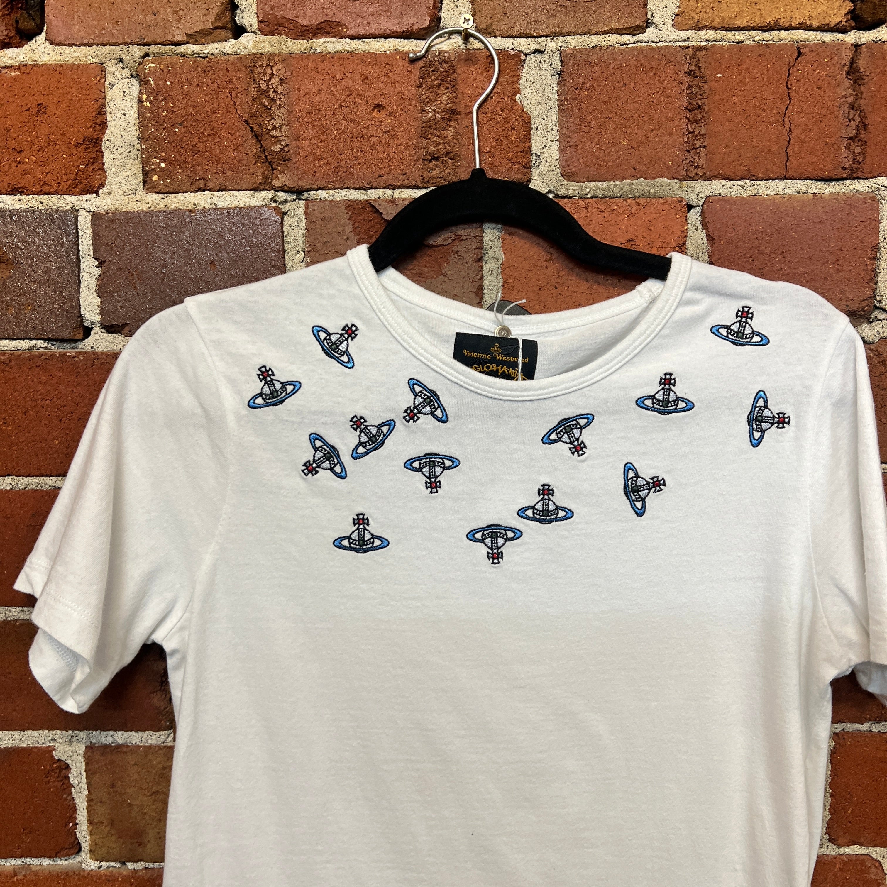 VIVIENNE WESTWOOD orb embroidered  shirt