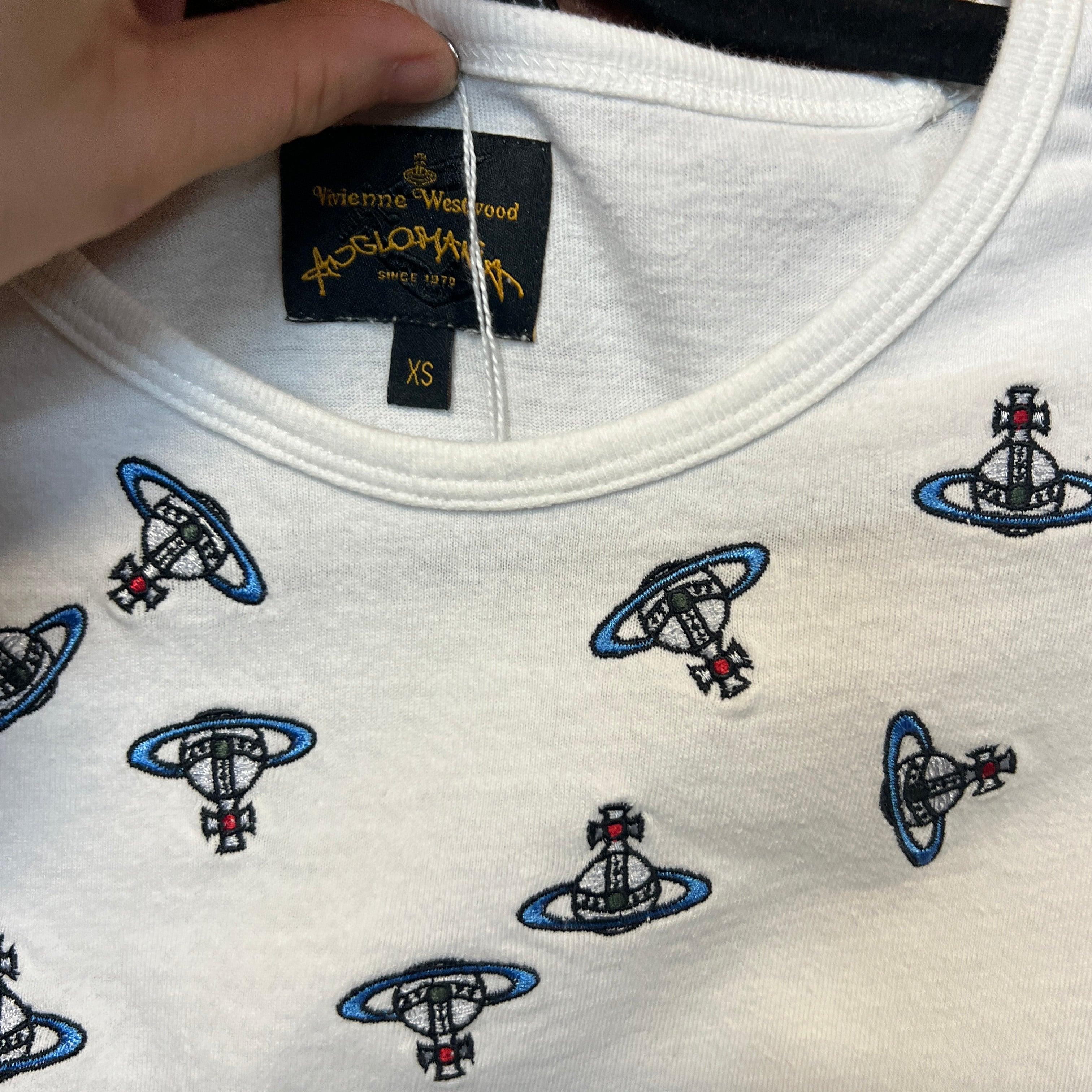 VIVIENNE WESTWOOD orb embroidered  shirt