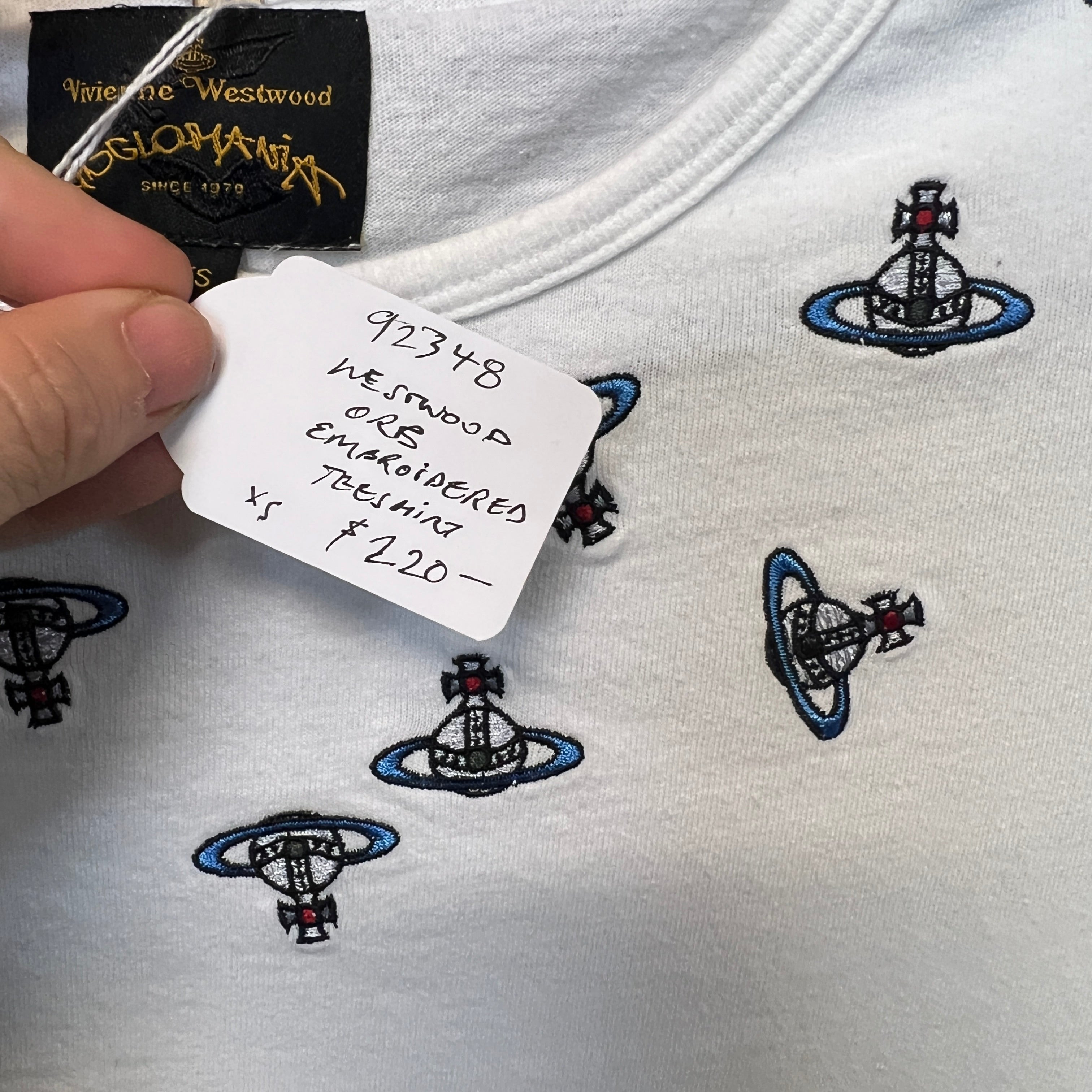 VIVIENNE WESTWOOD orb embroidered  shirt