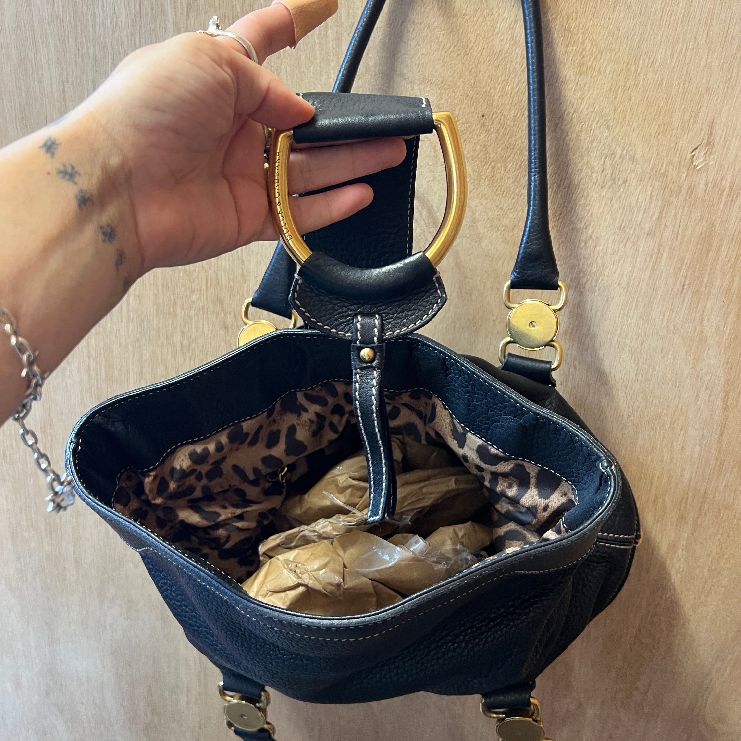 DOLCE AND GABBANA leather handbag