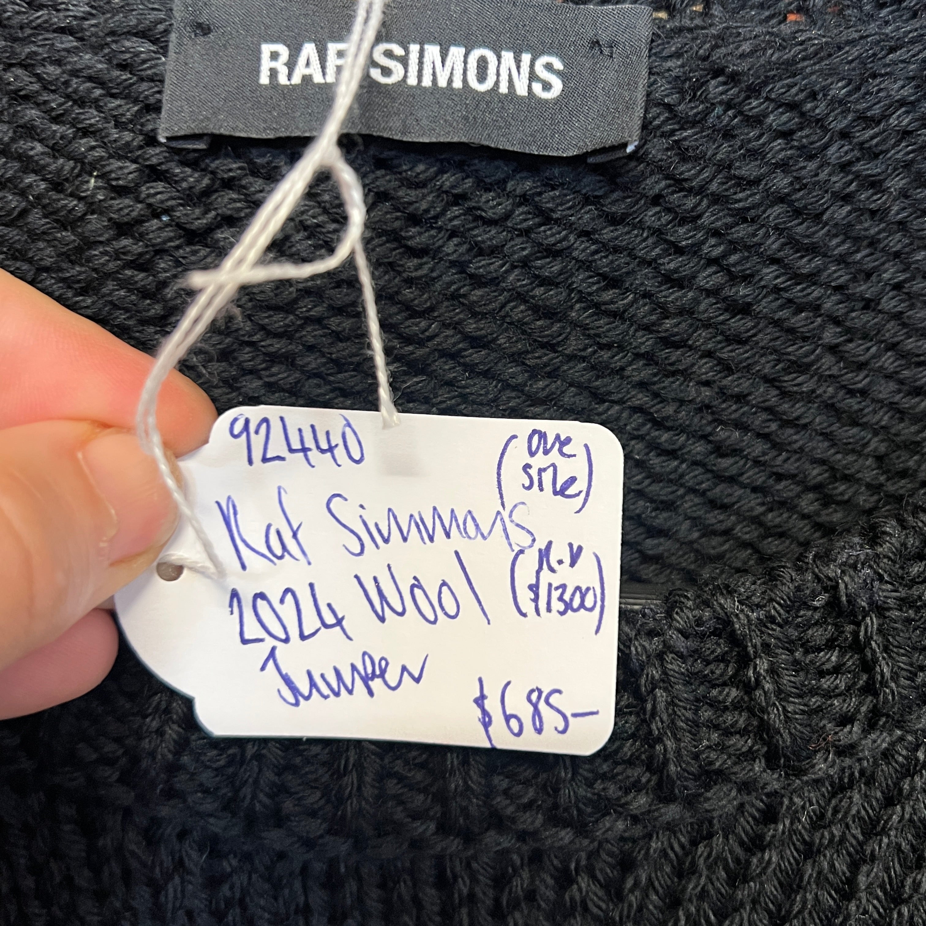 RAF SIMMONS wool jumper