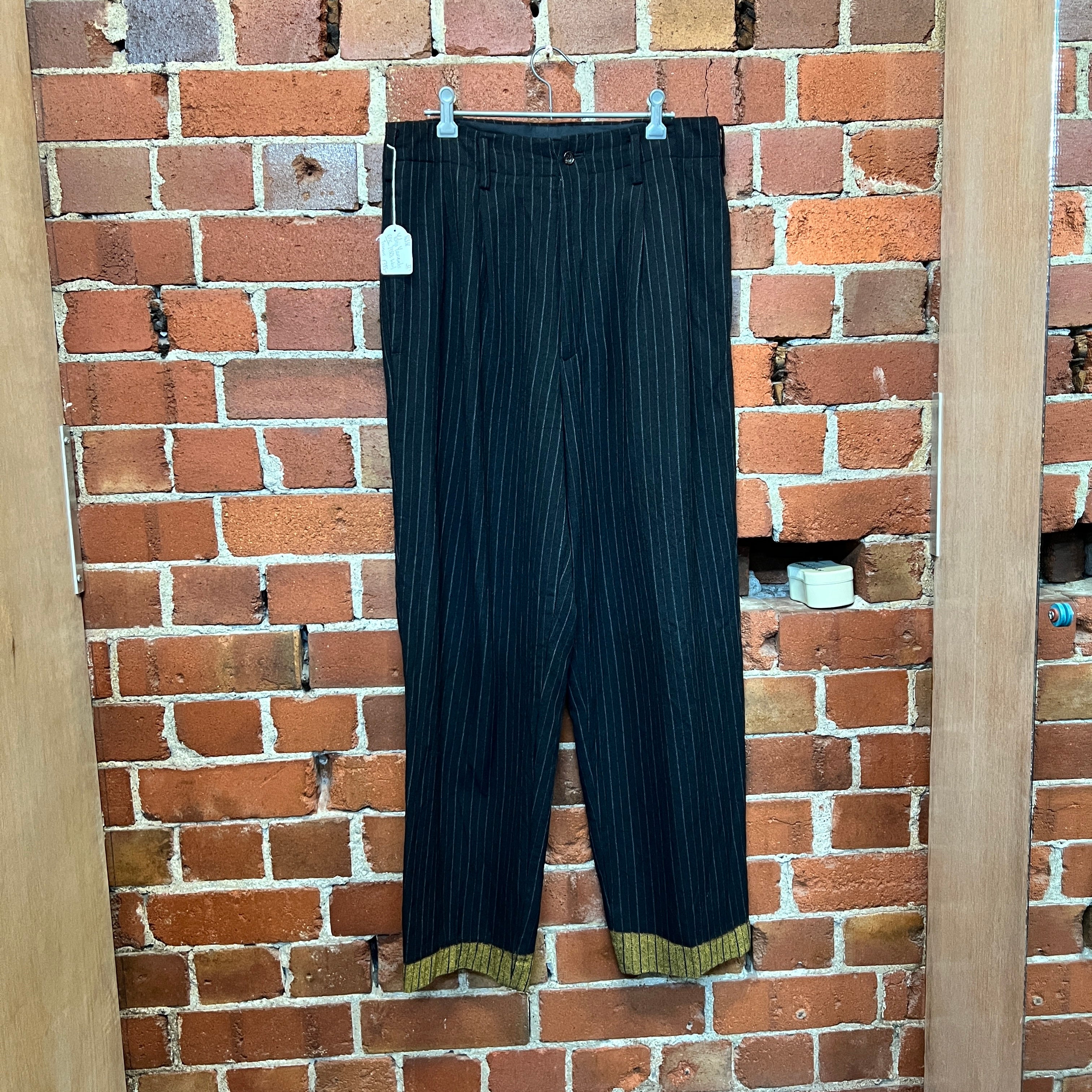 YOHJI YAMAMOTO 1980's pinstriped trousers