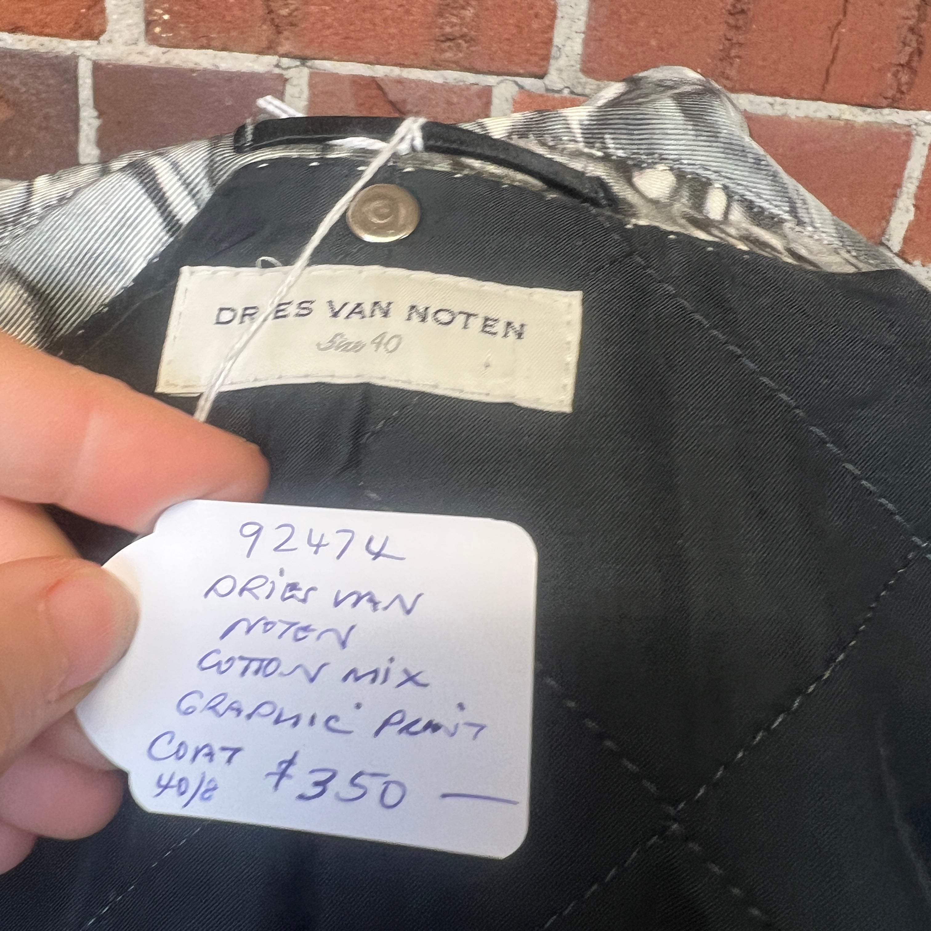 DRIES VAN NOTEN opera jacket