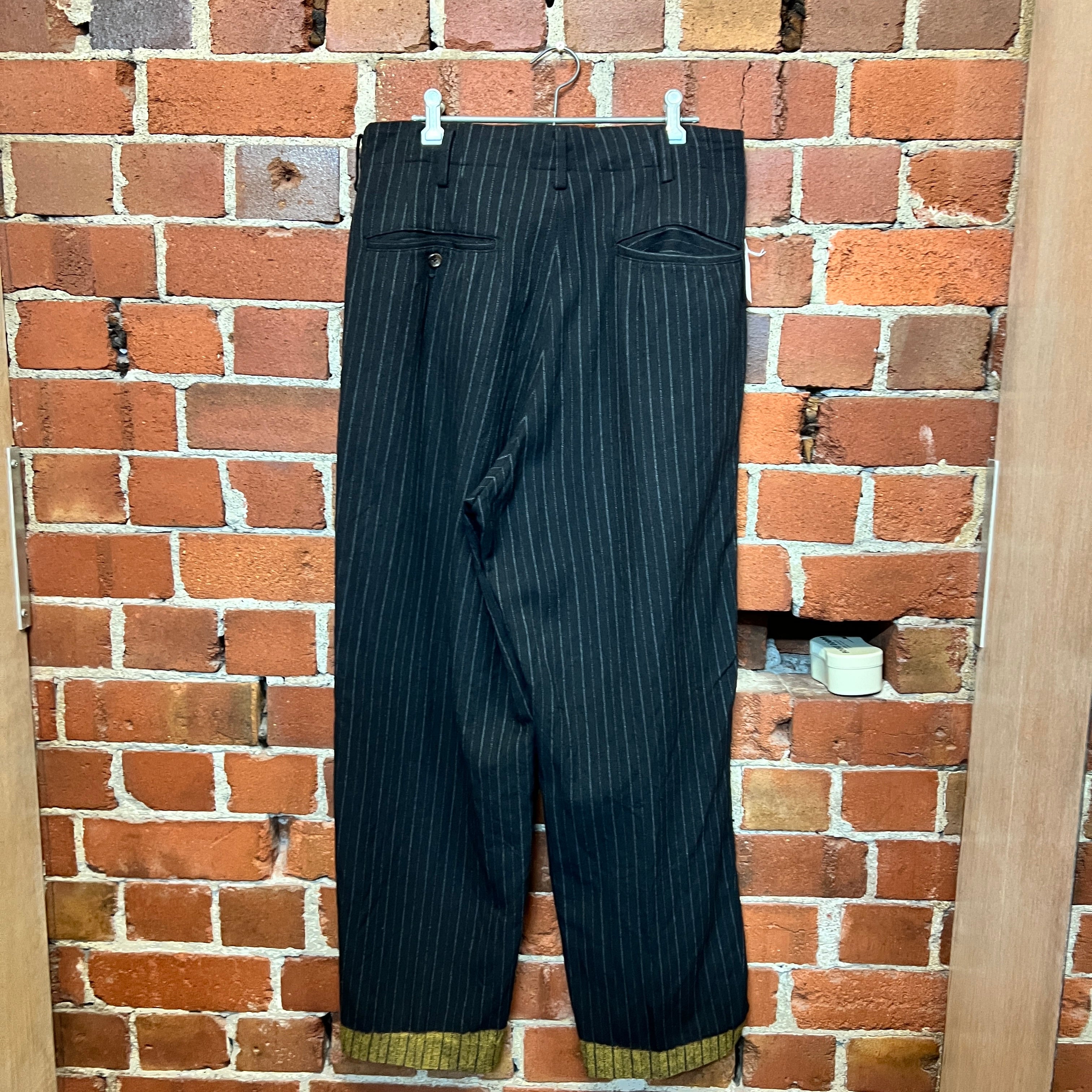 YOHJI YAMAMOTO 1980's pinstriped trousers