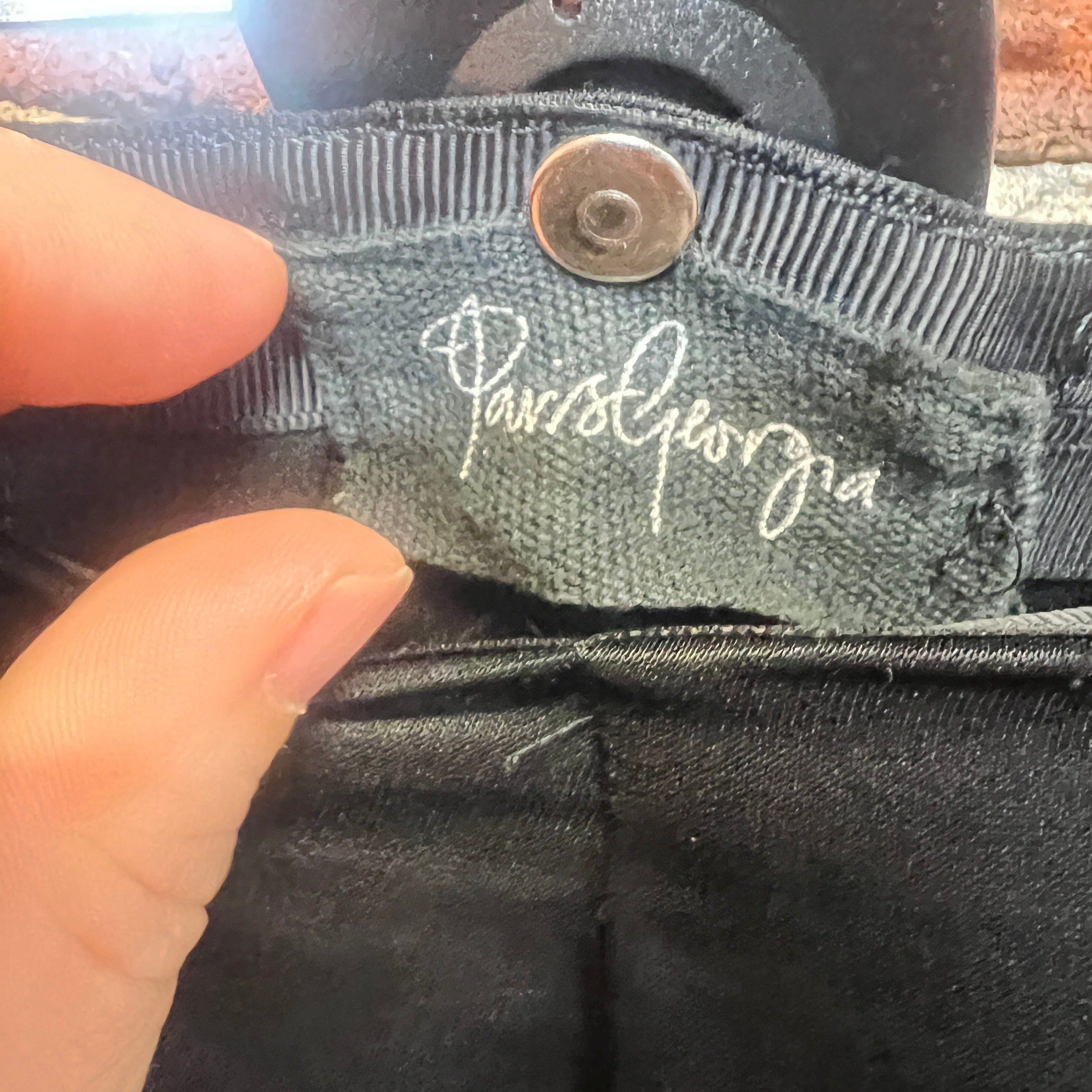 PARIS GEORGIA satin wide leg pants