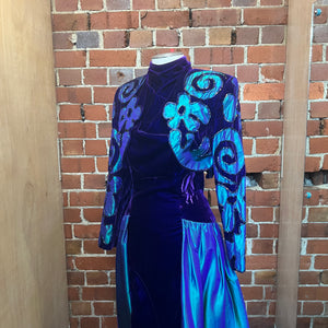 MICHEAL CASEY USA Designer glorious 1980's bolero and gown