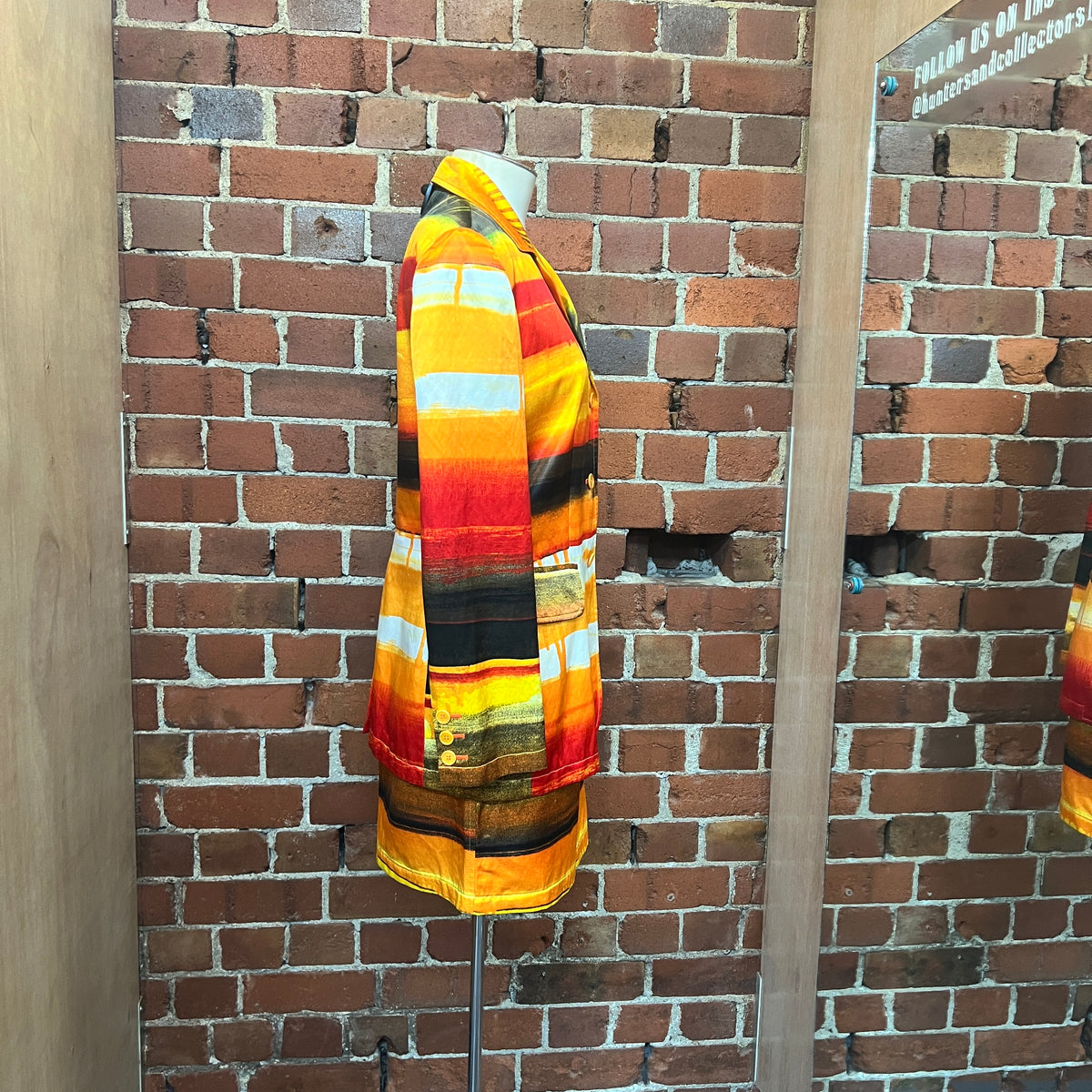 MOSCHINO 1990'S Paint Drip suit Wellington Hunters and Collectors