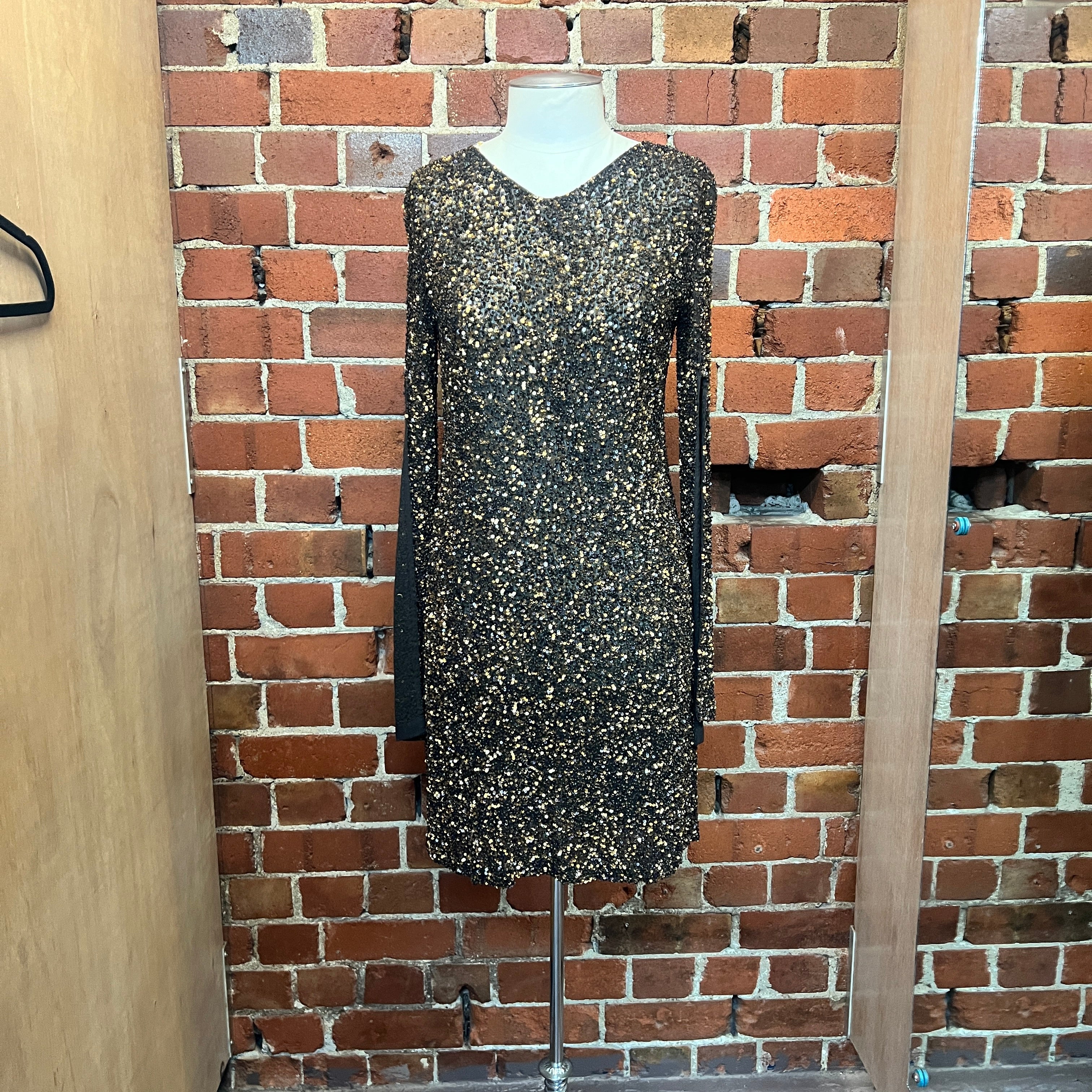 ZAMBESI heavy sequin mini dress