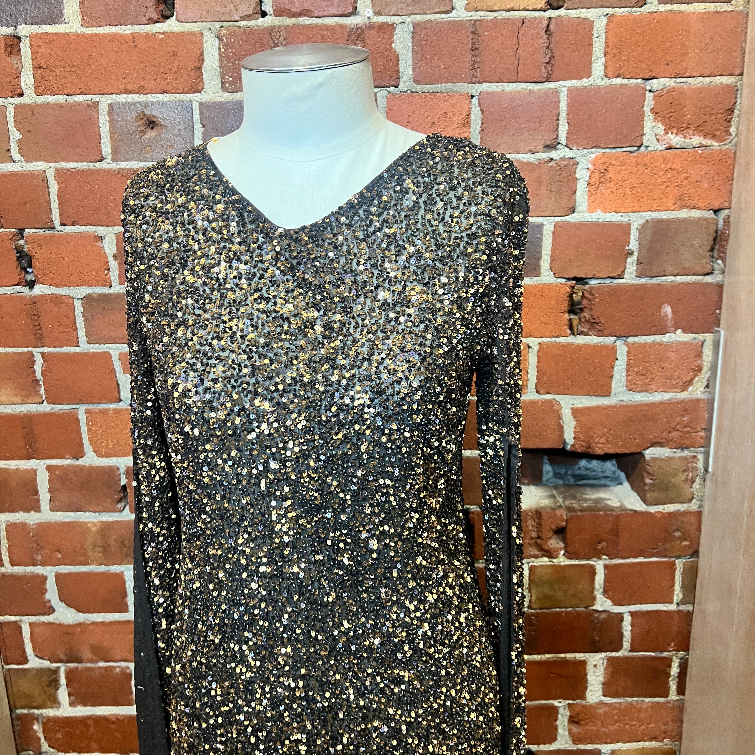 ZAMBESI heavy sequin mini dress