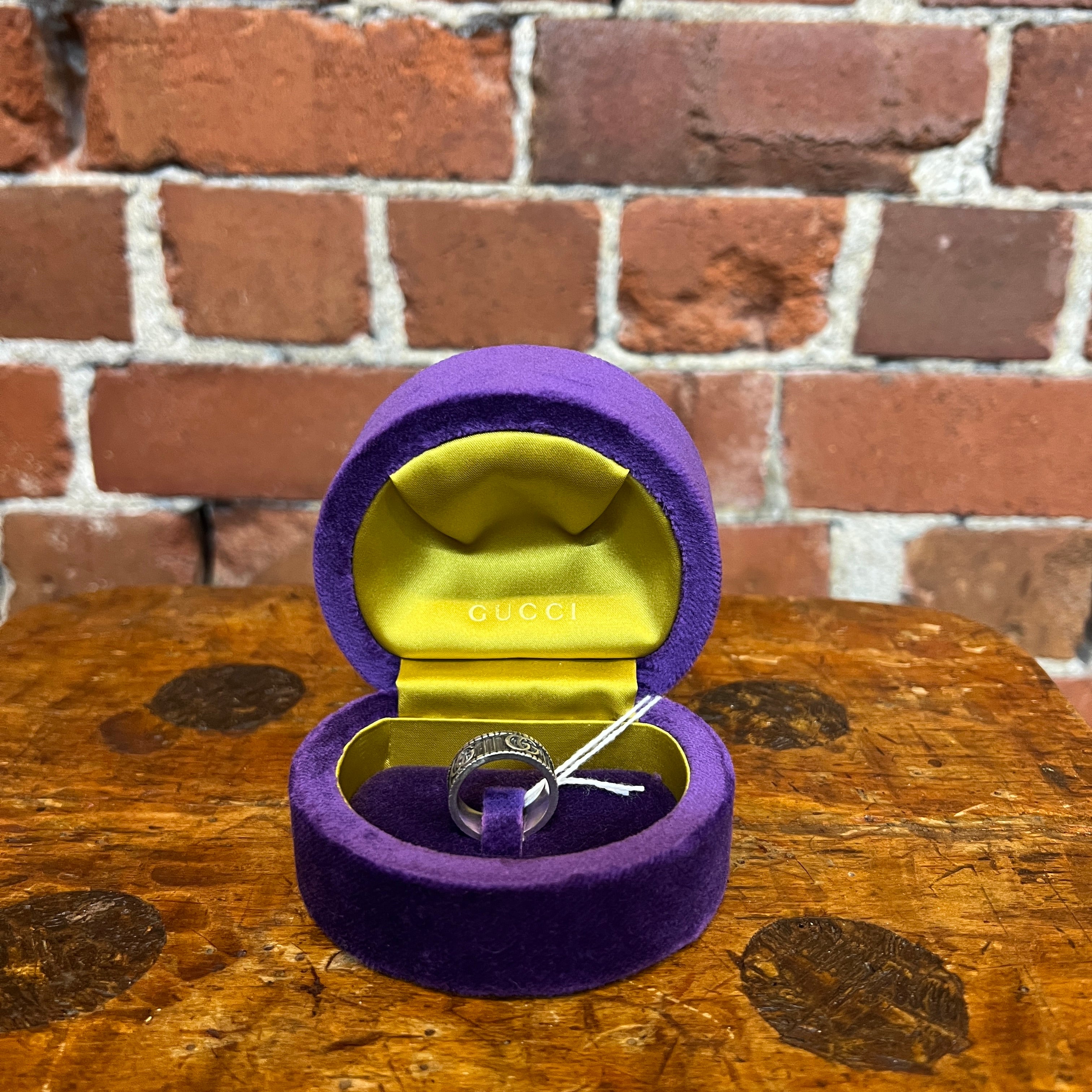 GUCCI STG SILVER RING