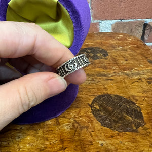 GUCCI STG SILVER RING